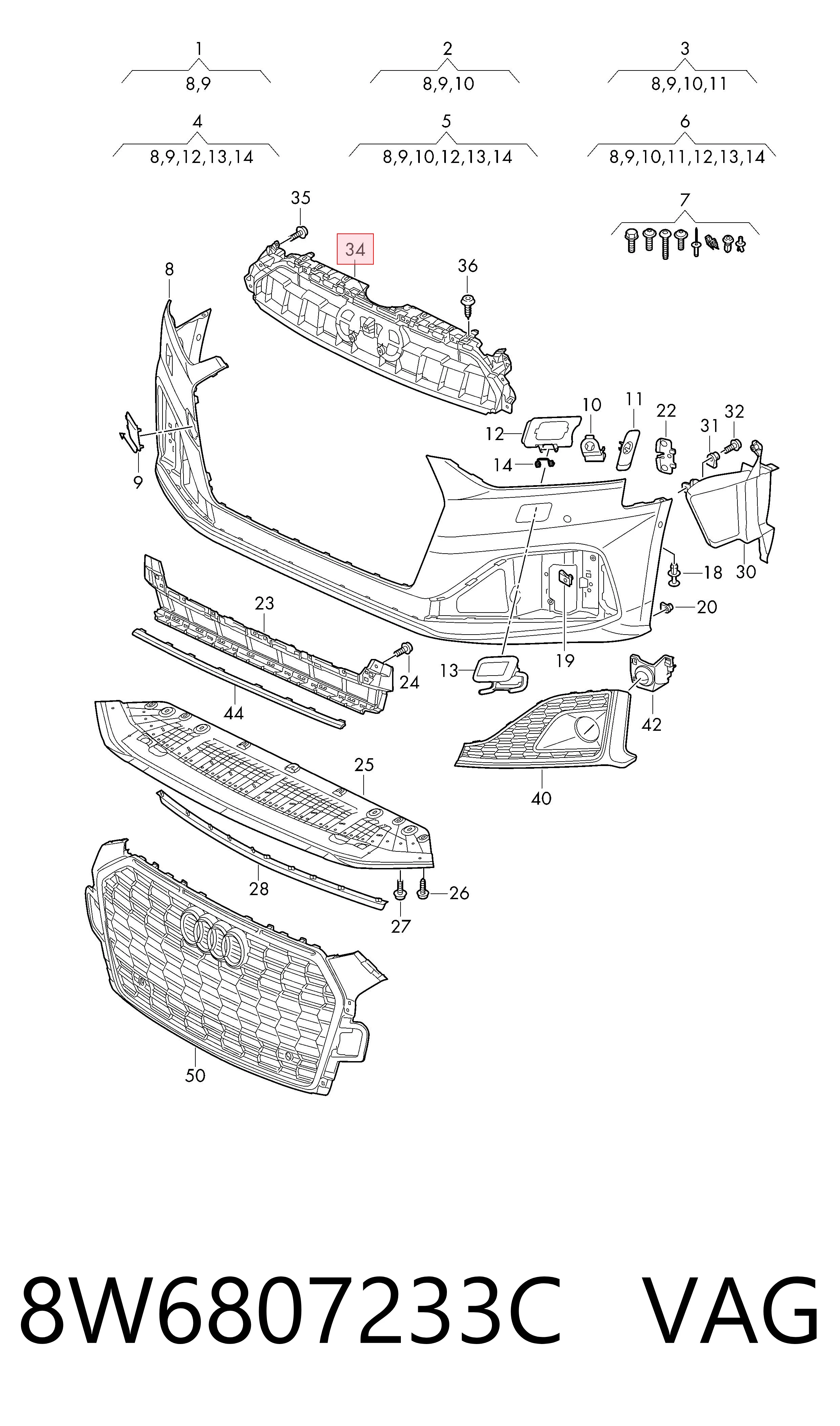 8W6807233C VAG