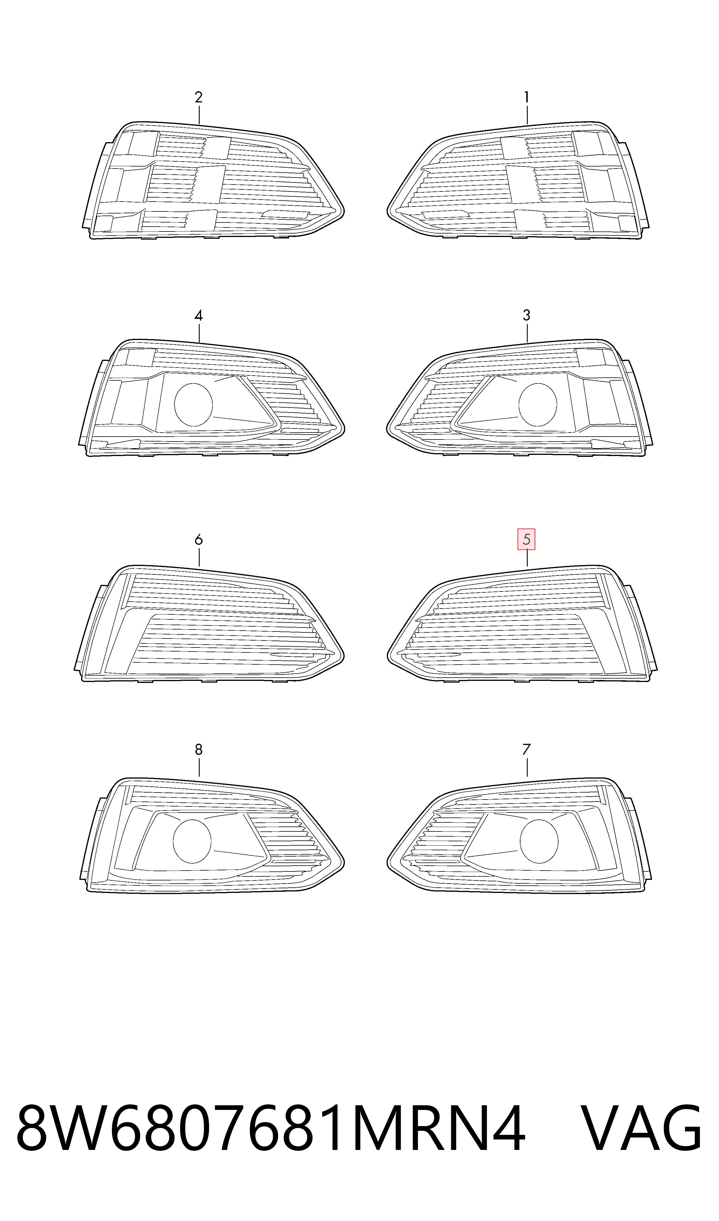 8W6807681MRN4 VAG