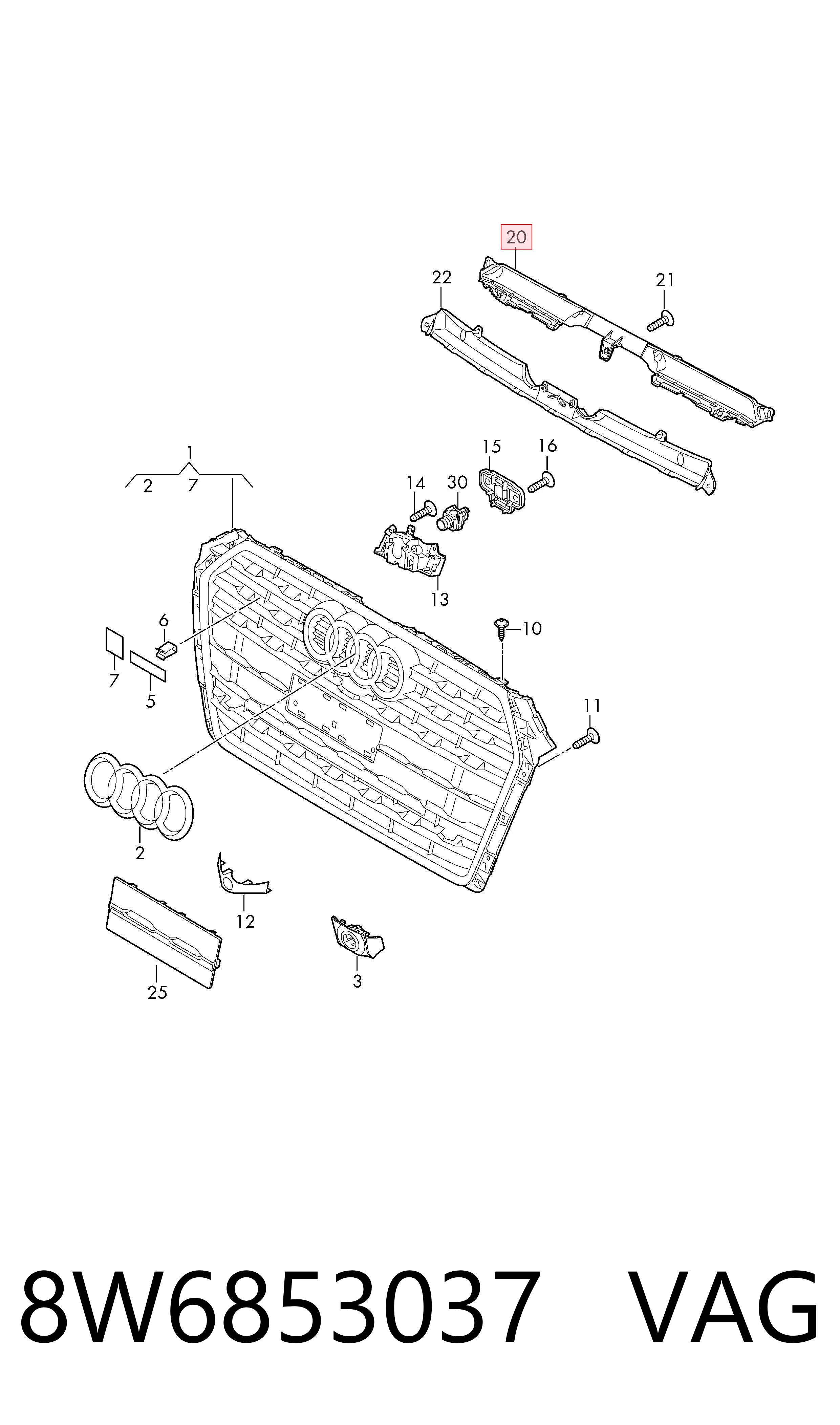 Comprar 8W6853037 VAG 
