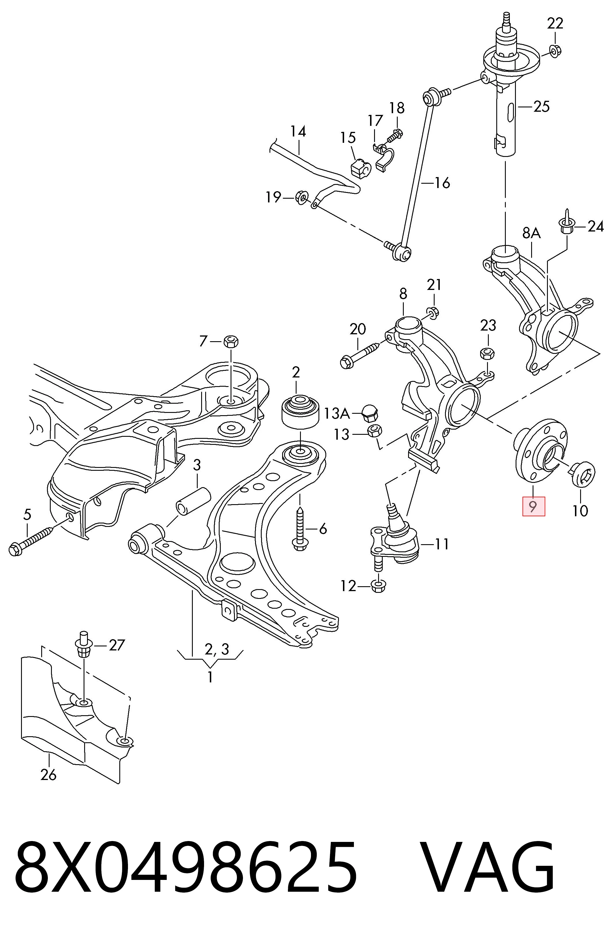 Comprar Bujes de ruedas Passat  357