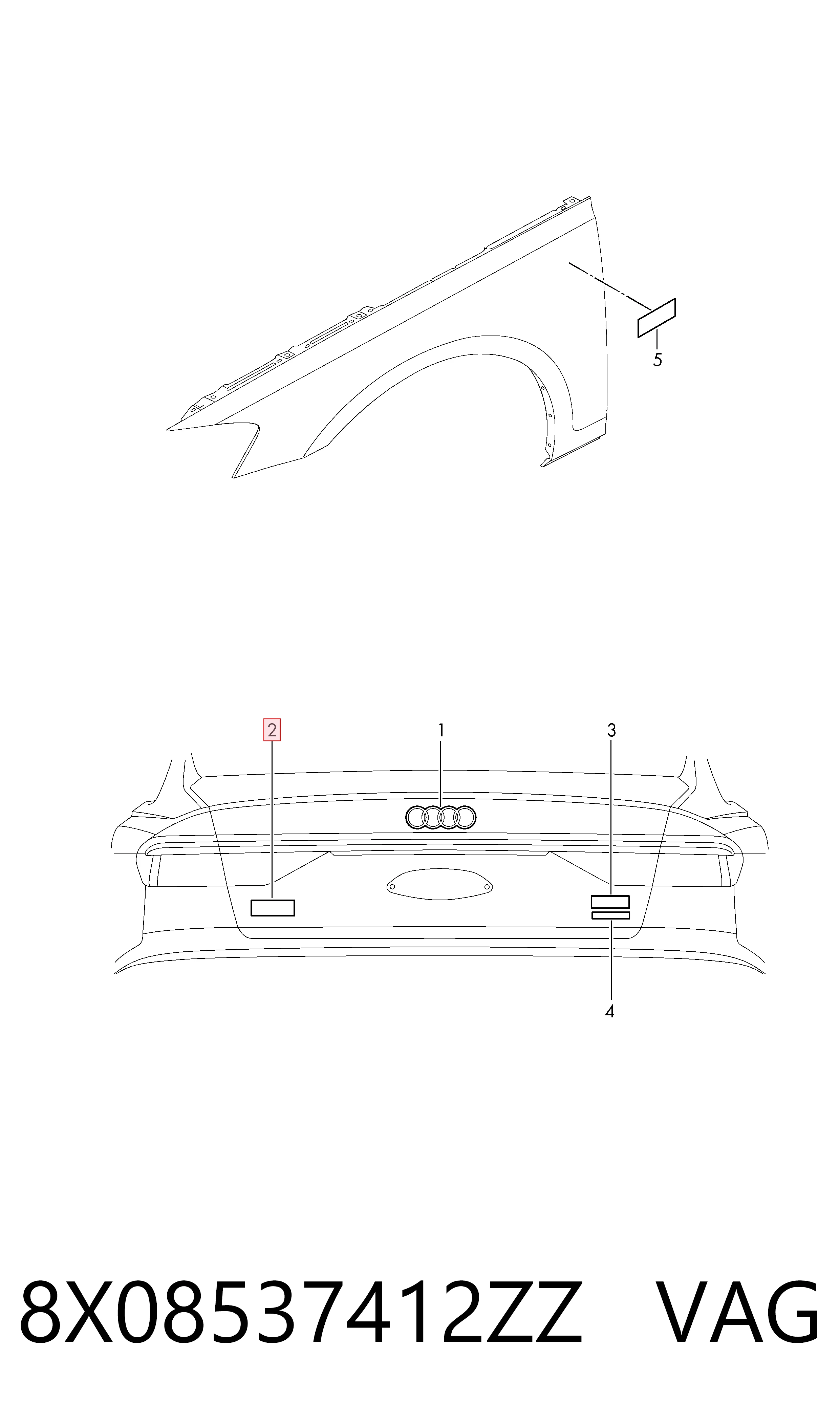  VAG 8X08537412ZZ precio, desde 10,57 EUR
