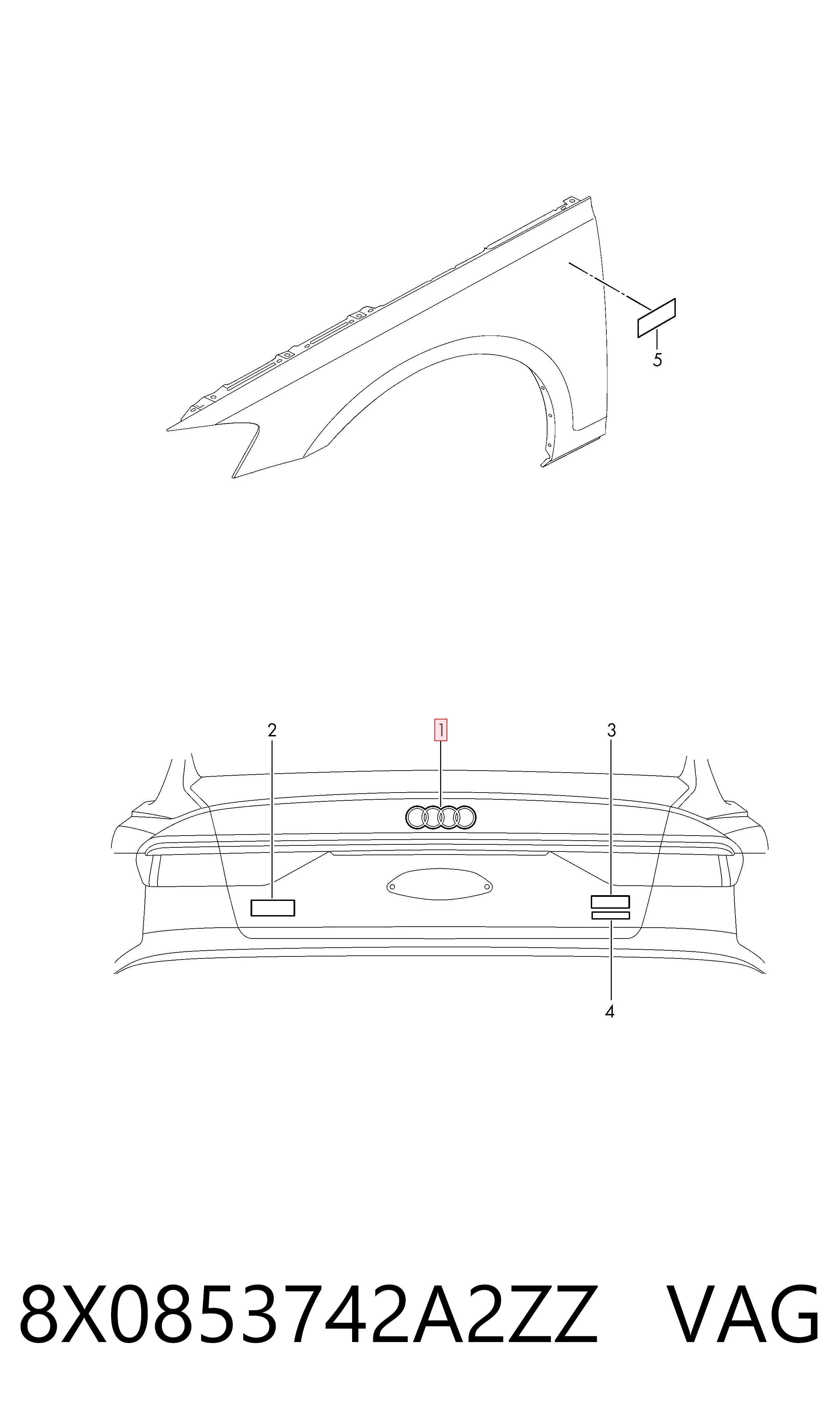Comprar Emblema Audi Q3  F3B