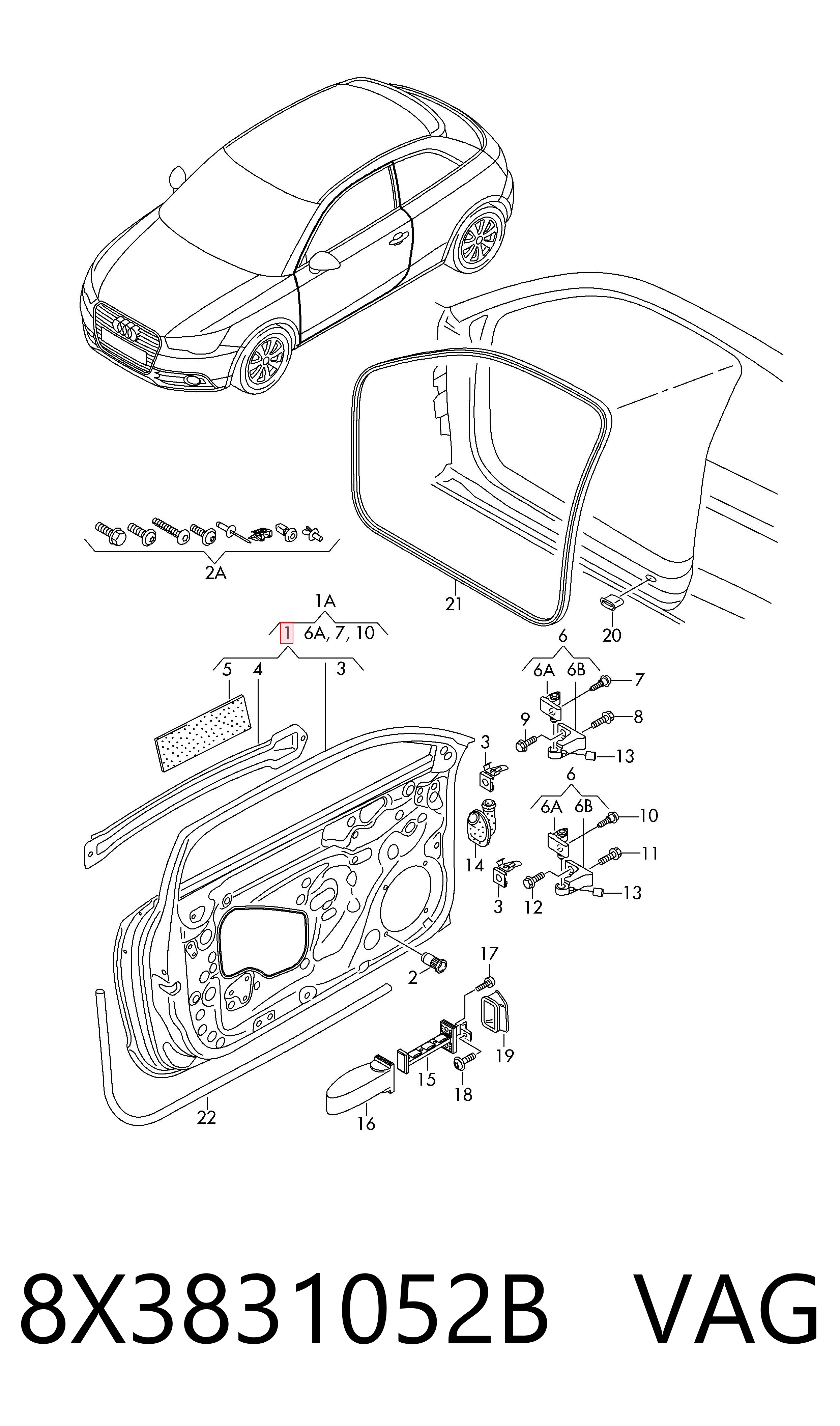 8X3831052B VAG