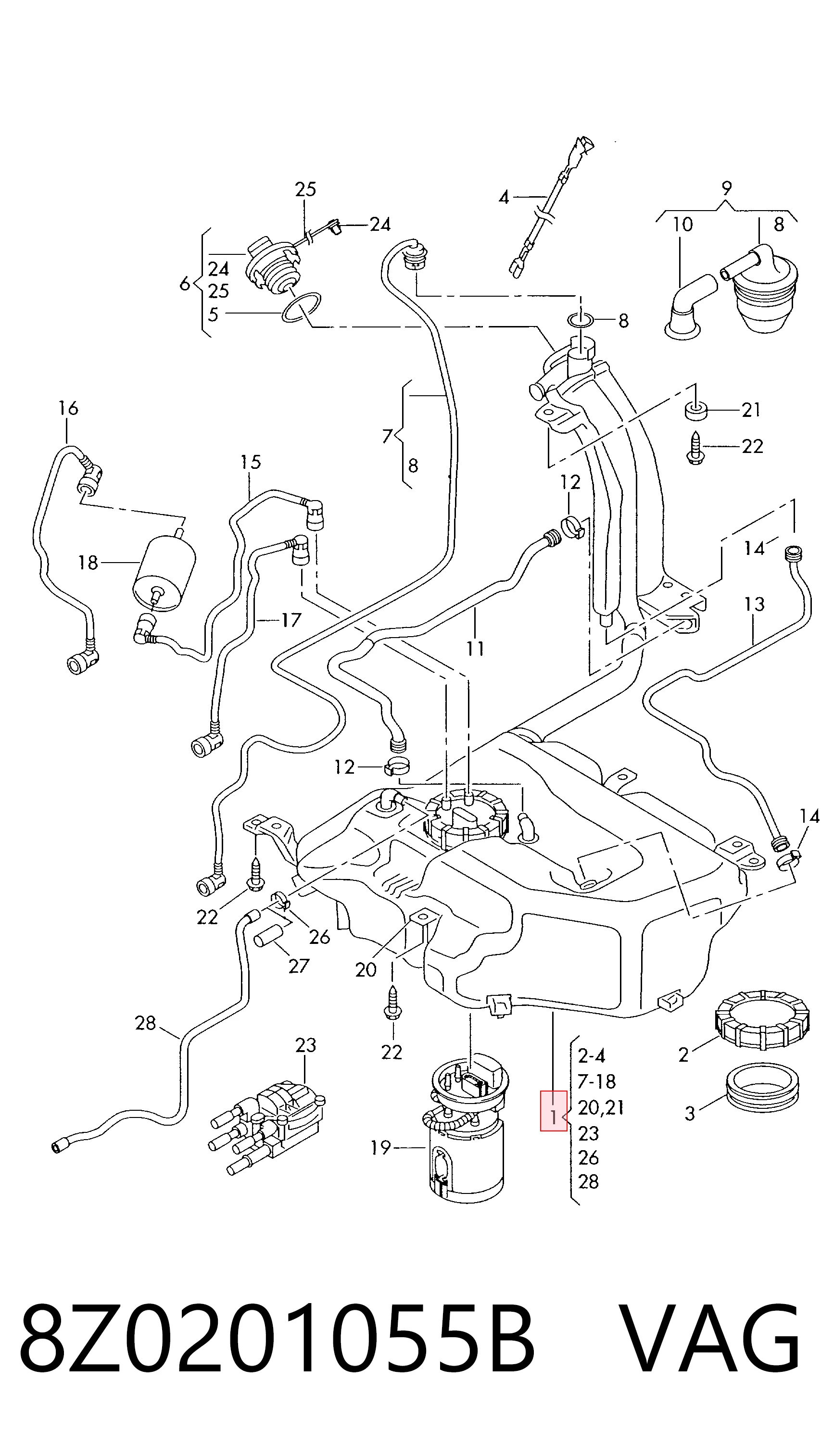 8Z0201055B VAG