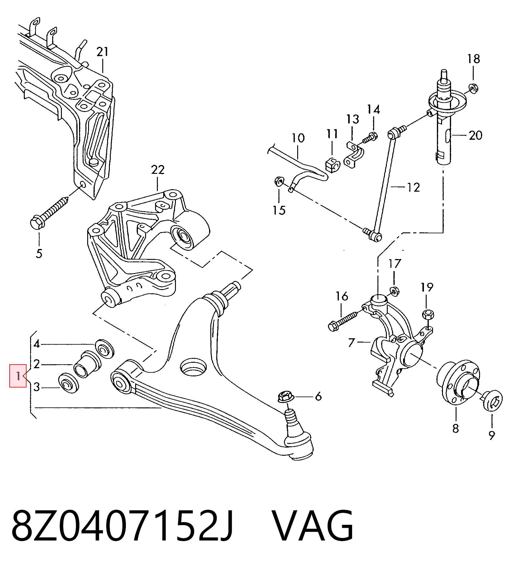 8Z0407152J VAG