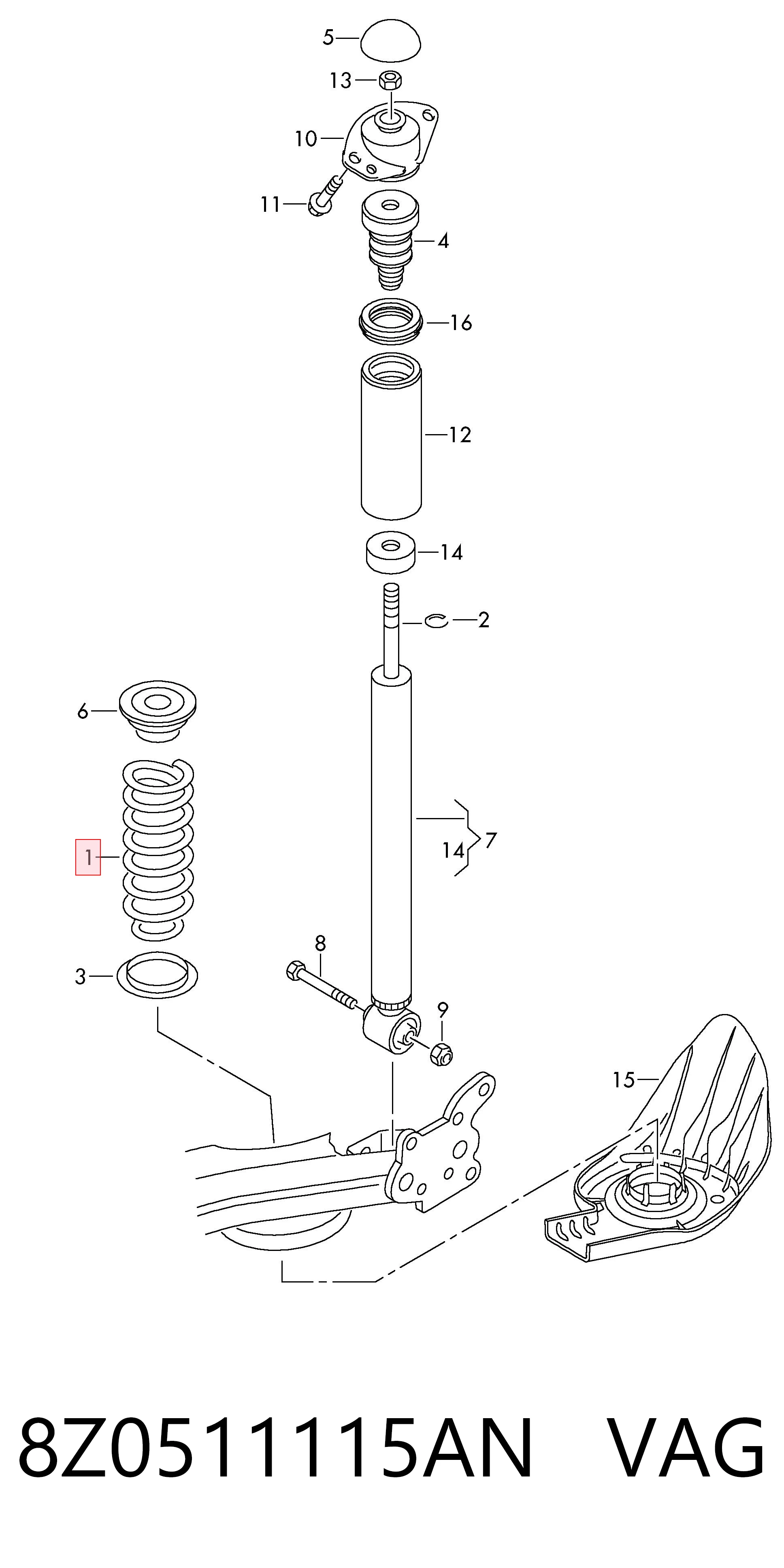 8Z0511115AN VAG