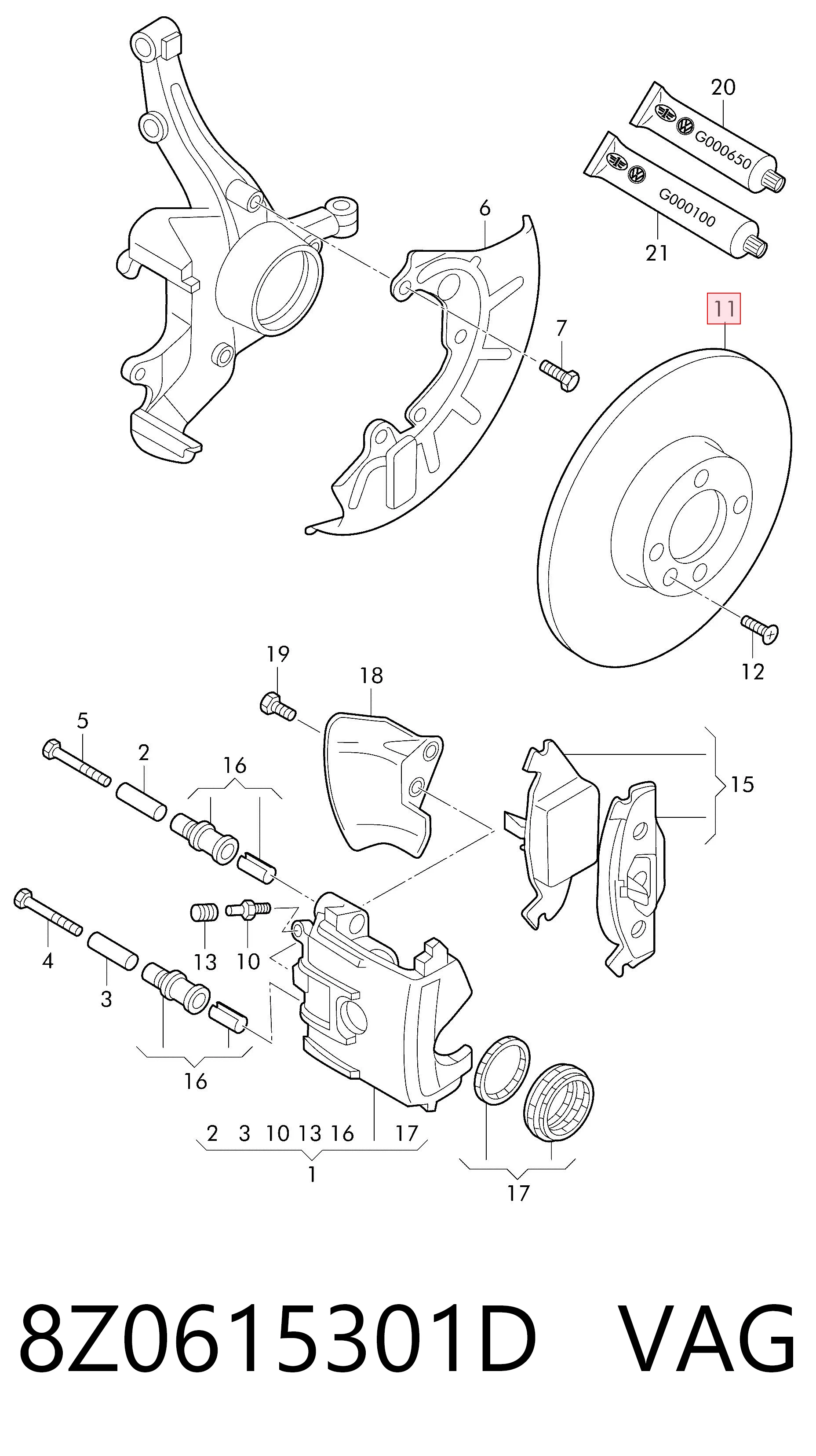 8Z0615301D VAG