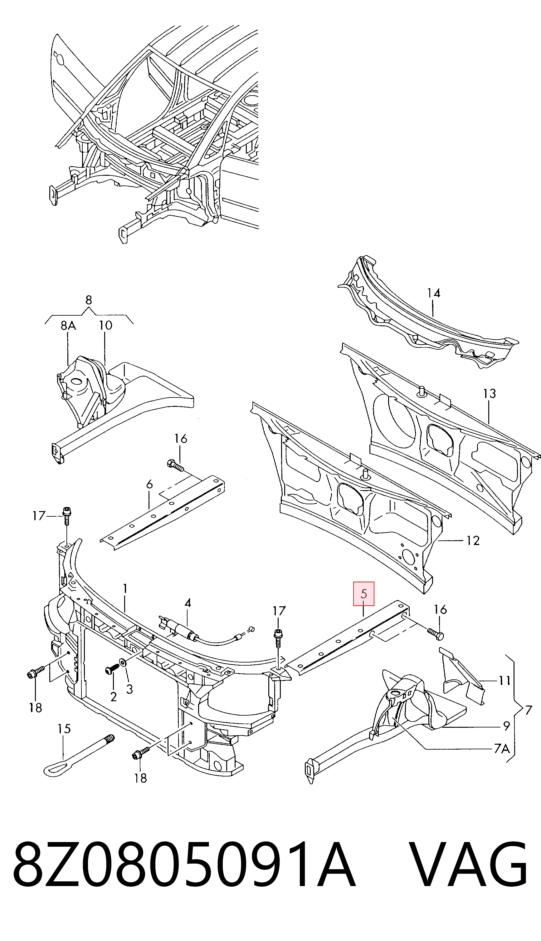 8Z0805091A VAG