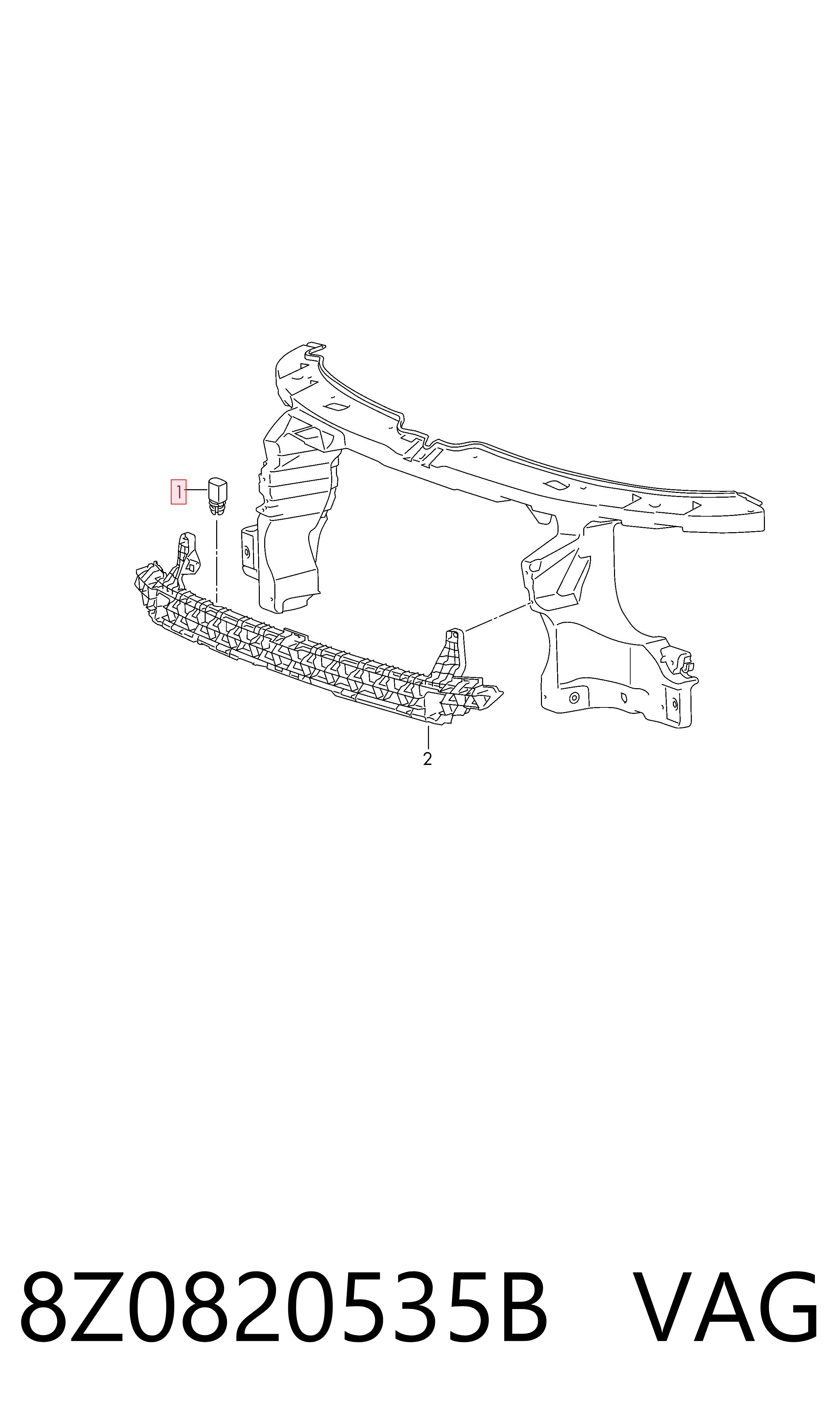 Sensor de temperatura ambiente 8Z0820535B VAG