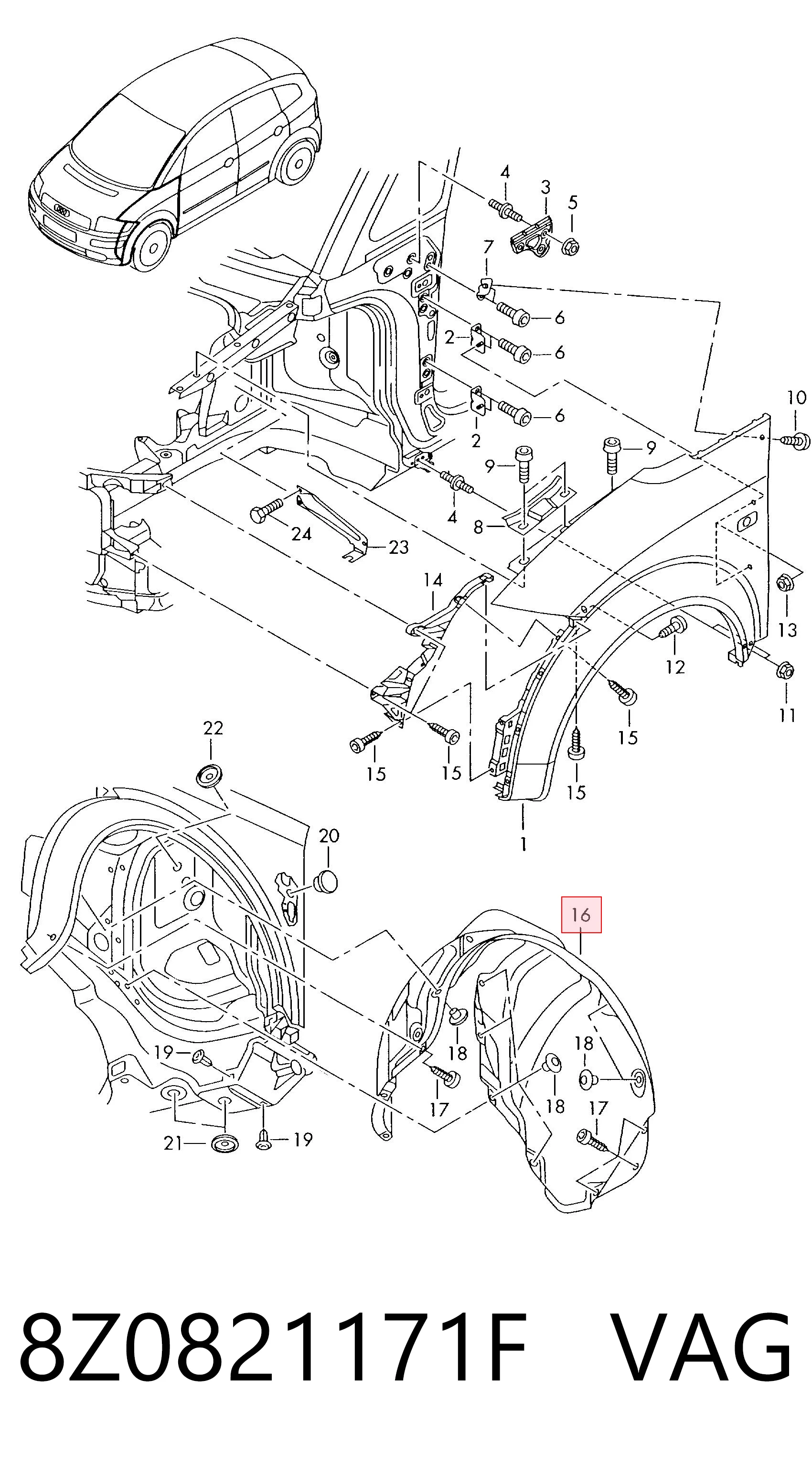 8Z0821171F VAG