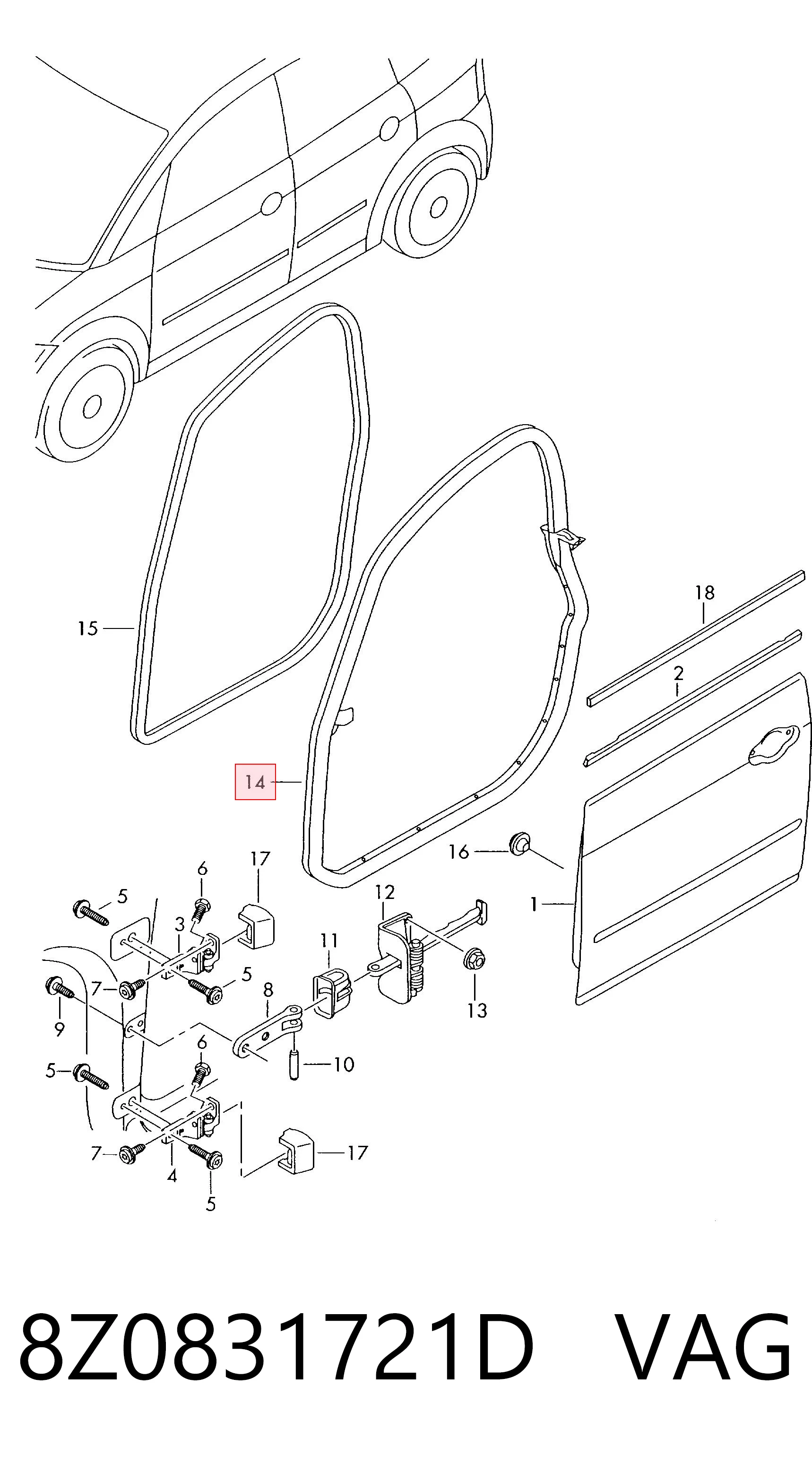 8Z0831721D VAG