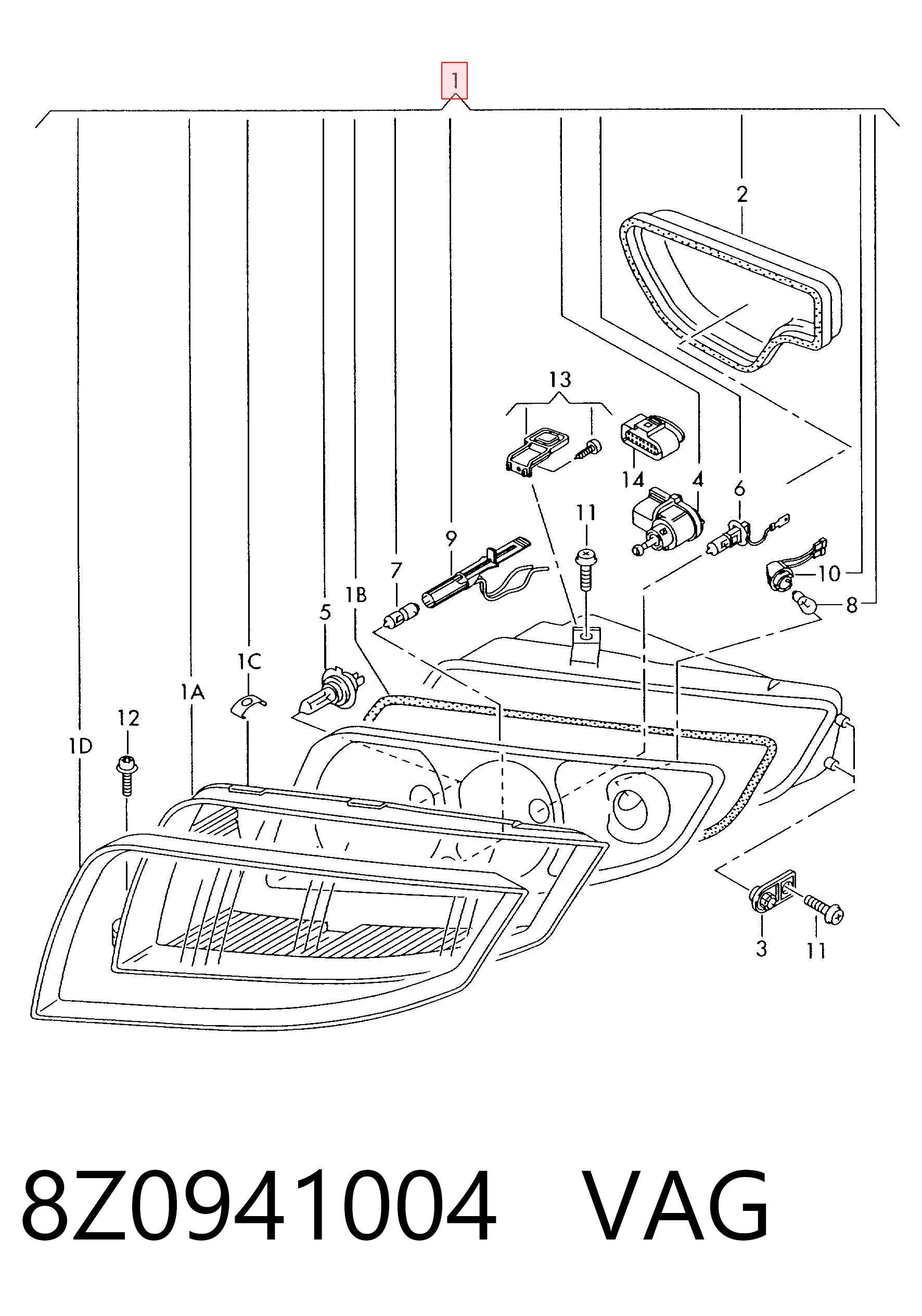Comprar Faro derecho Audi A2  8Z0 a bajo precio