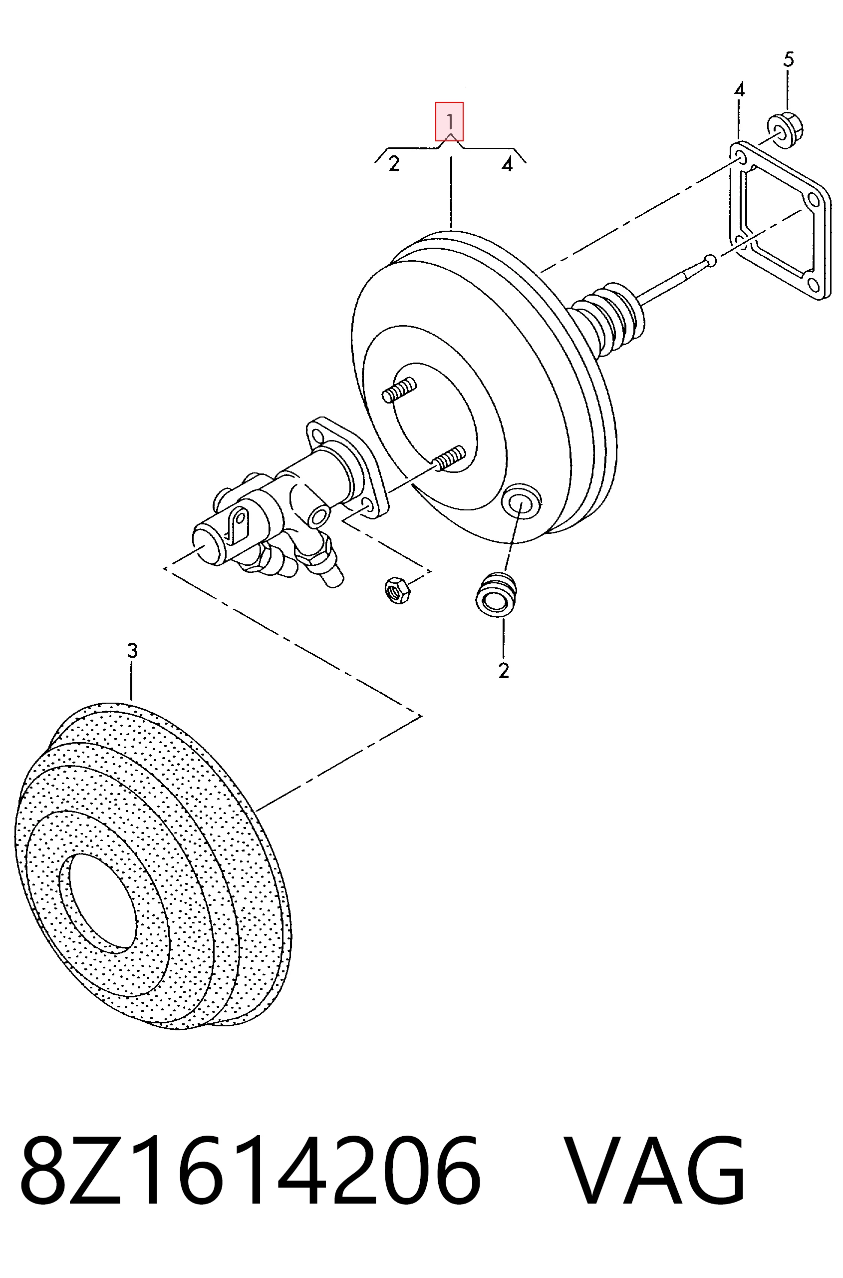 Servofreno para Audi A2  8Z0