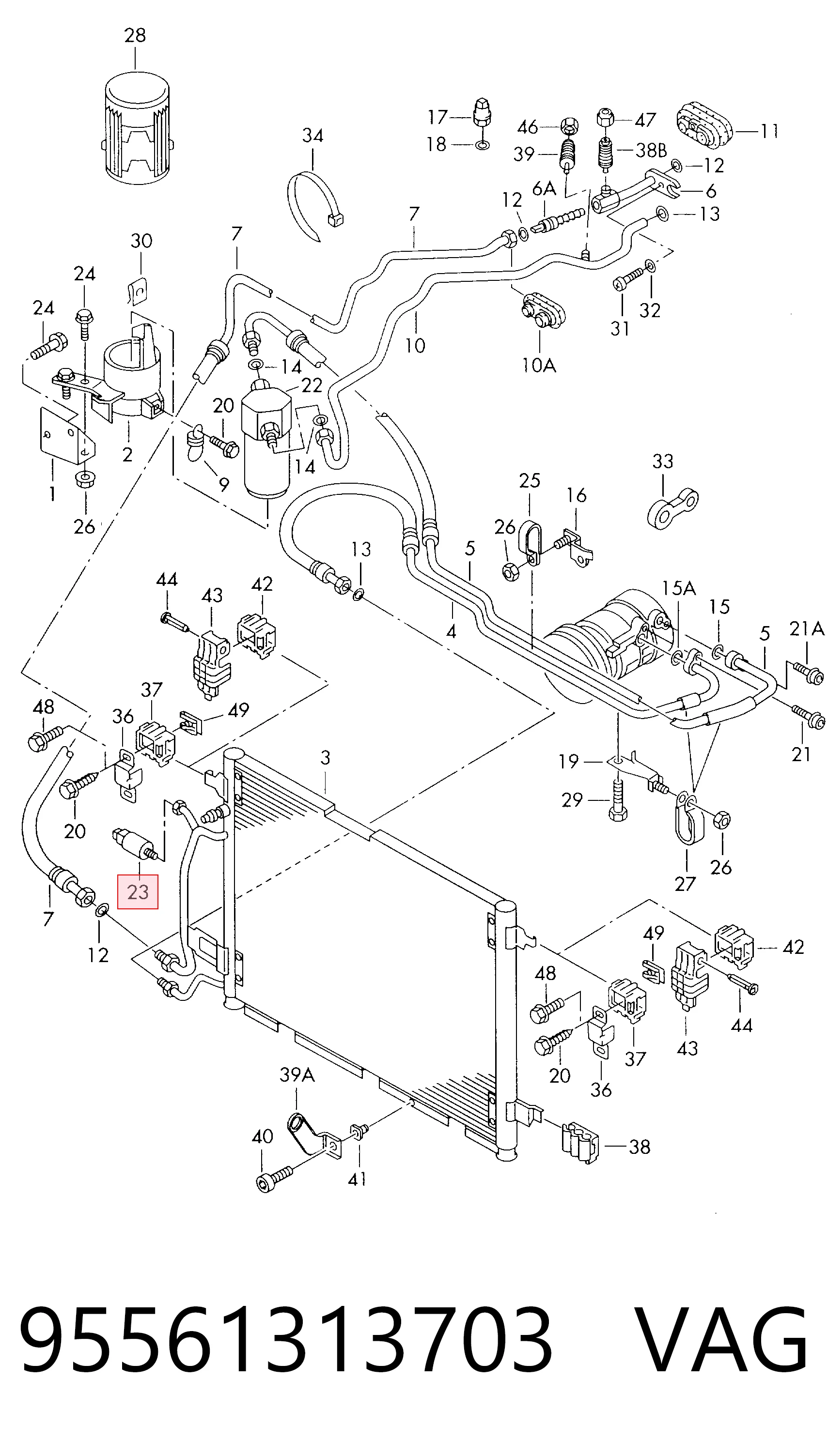 Sensor de presion A/C VAG 95561313703 precio, desde 40,66 EUR