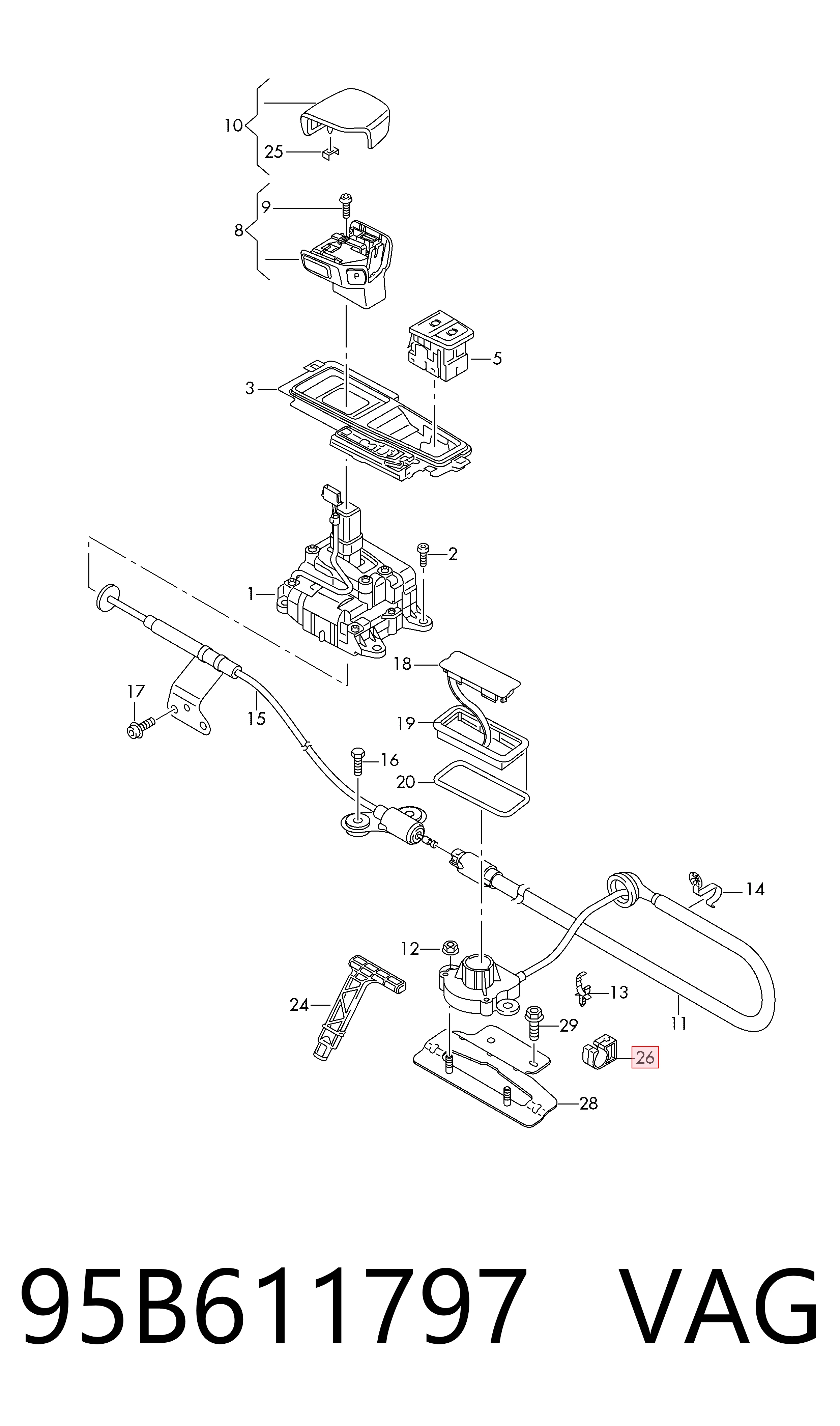 Comprar 95B611797 VAG 
