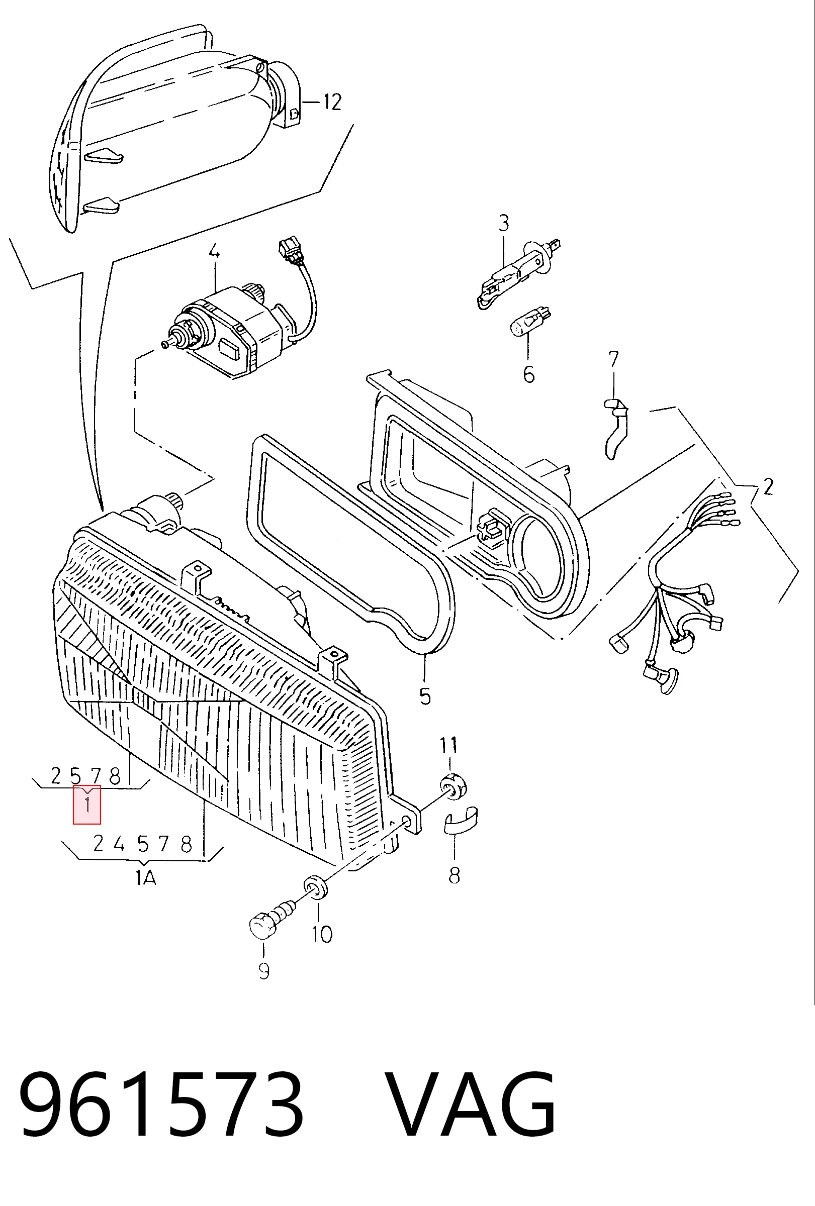  Faro izquierdo Seat Toledo 1