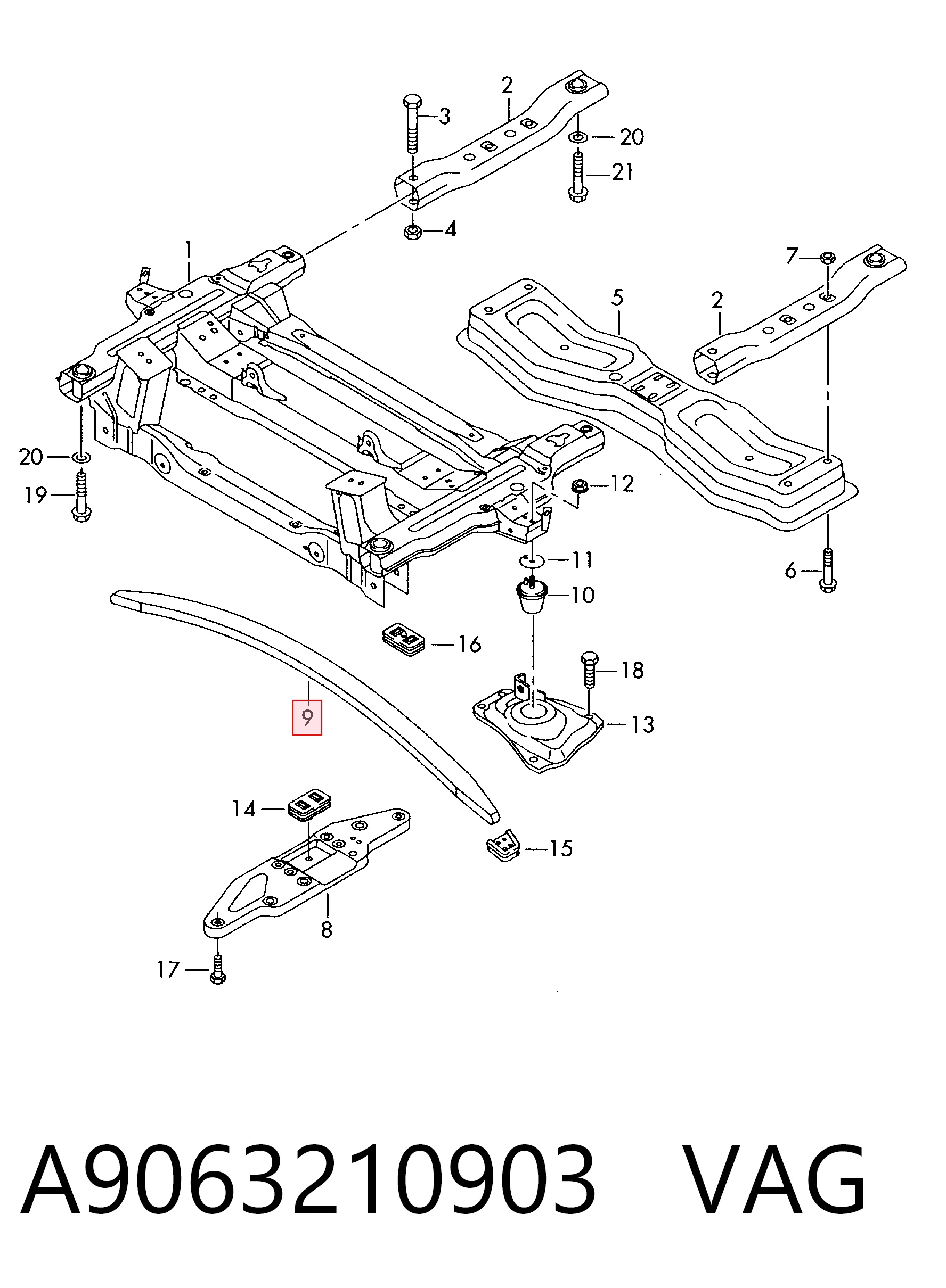 Ballesta delantera Volkswagen Crafter 30-35 bus (2E, 2EE, 2EK) (2006 - 2016) precio, desde 158,27 EUR