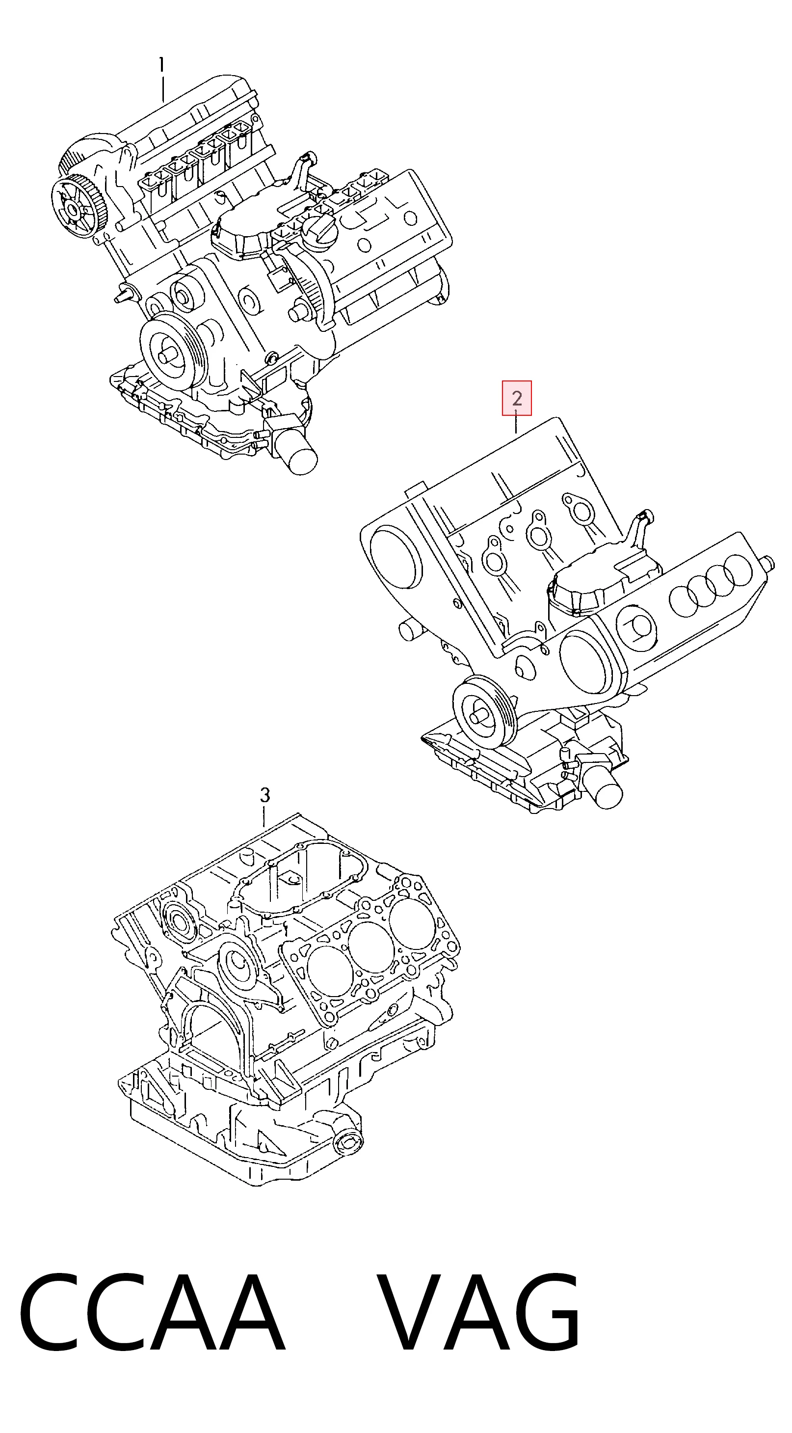 Motor completo CCAA VAG