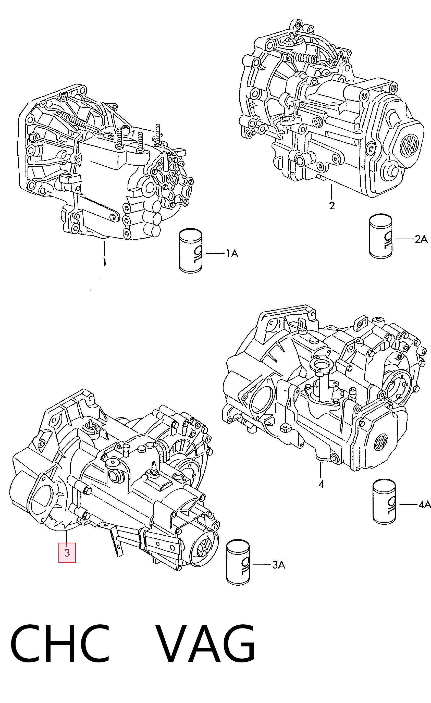 CHC VAG Transimisión manual