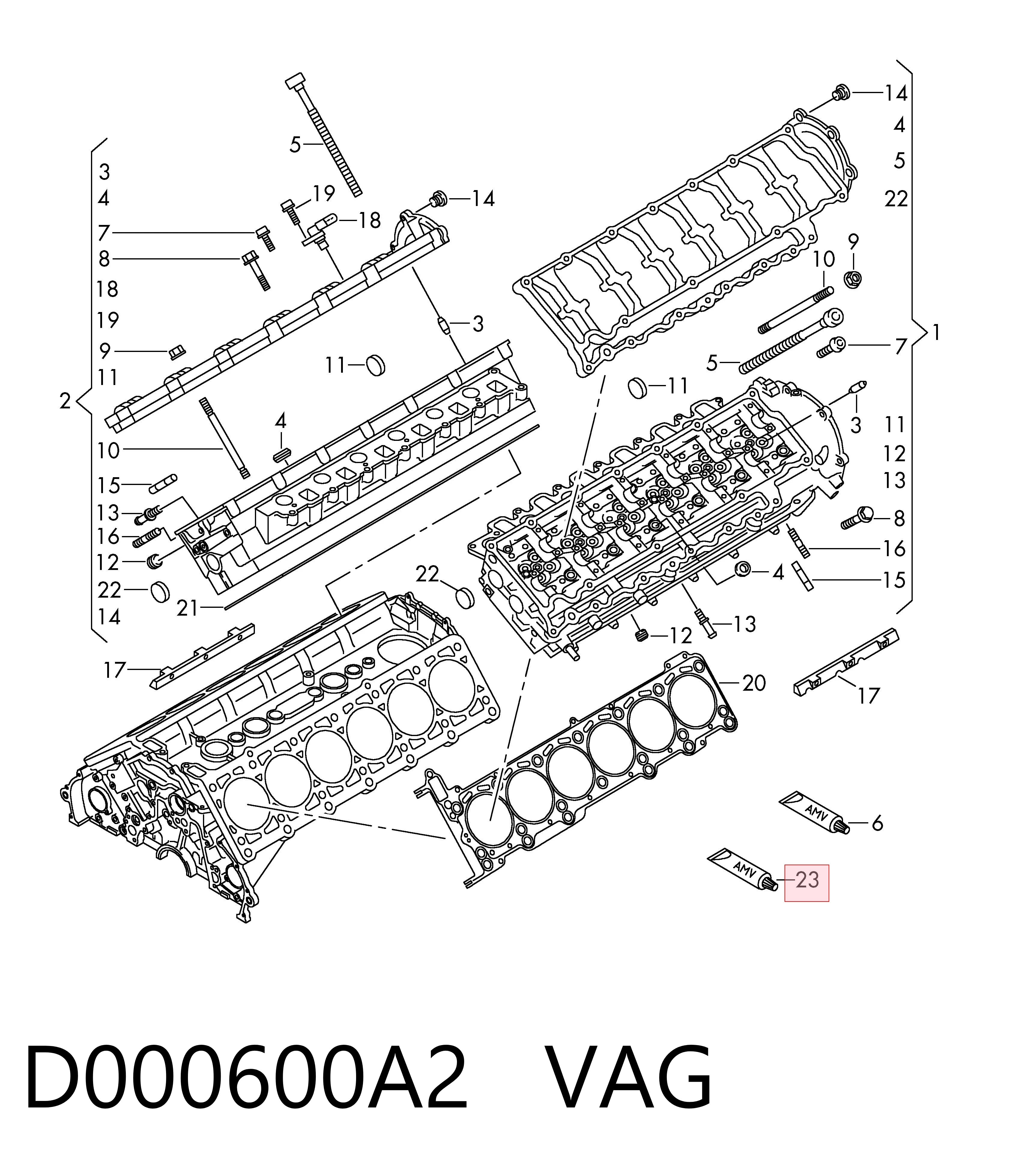 D000600A2 VAG Sellador de silicona