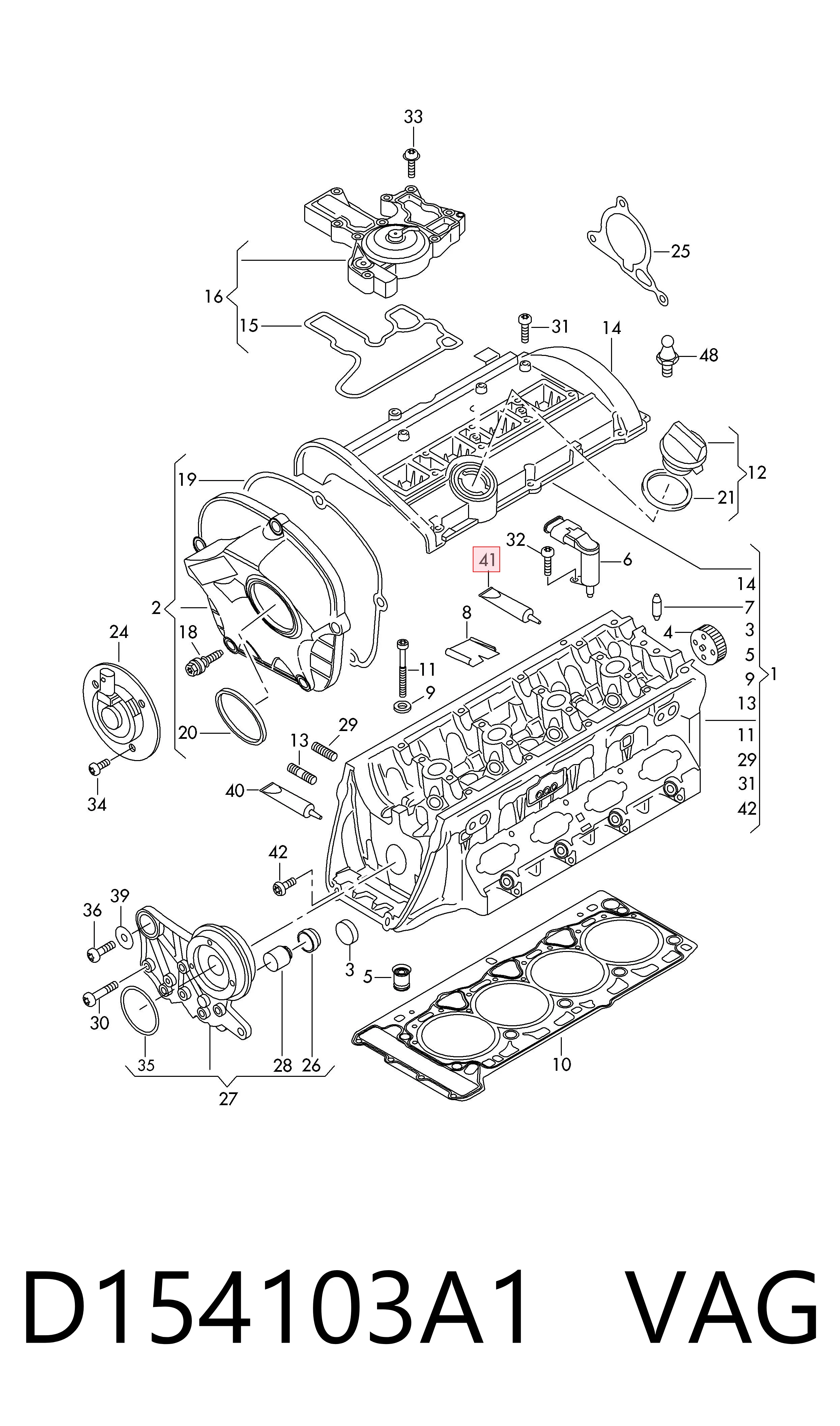 D154103A1 VAG Sellador de juntas