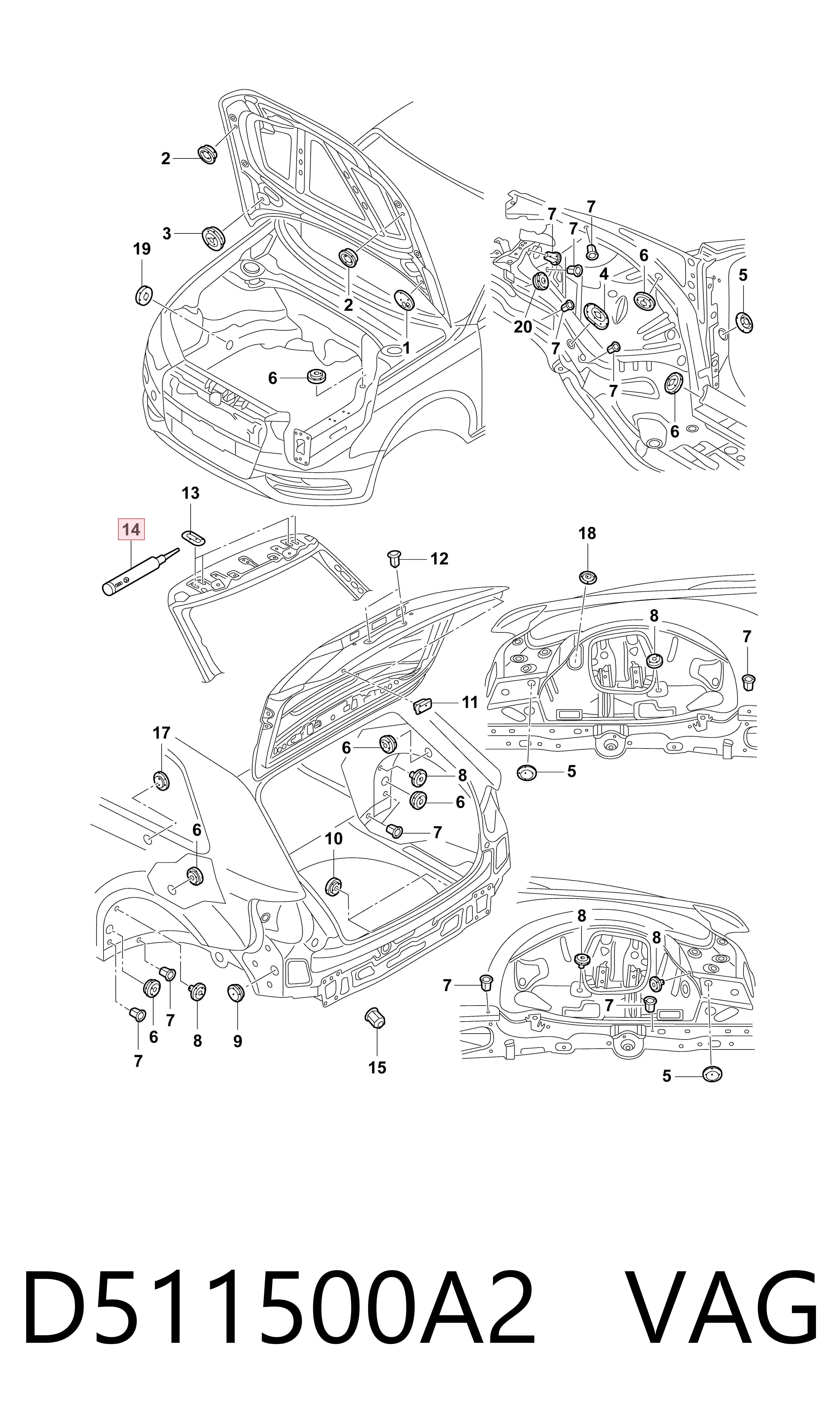 D511500A2 VAG 
