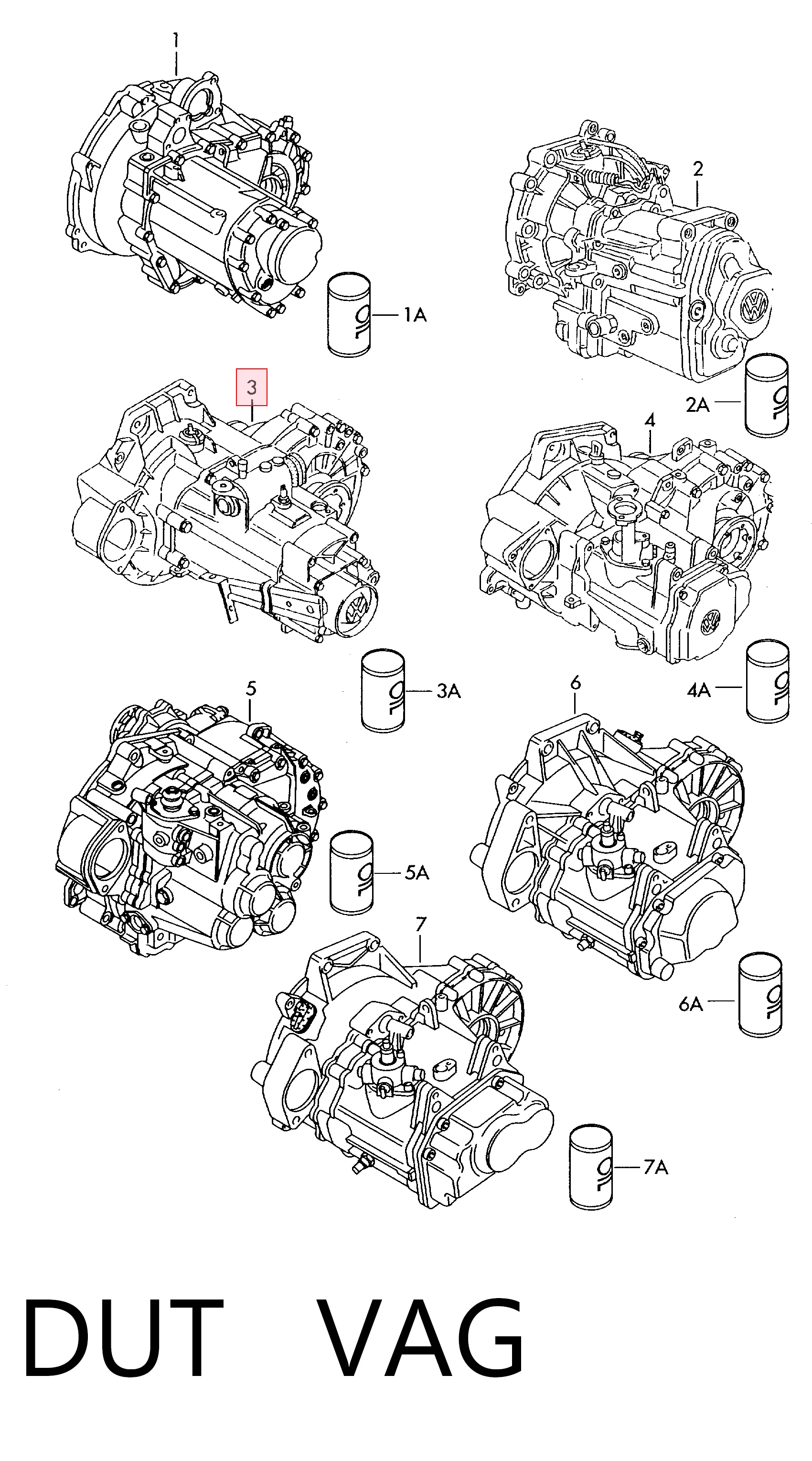 DUT VAG Transimisión manual