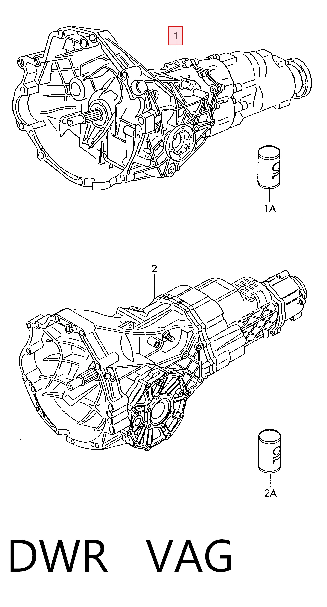 DWR VAG Transimisión manual