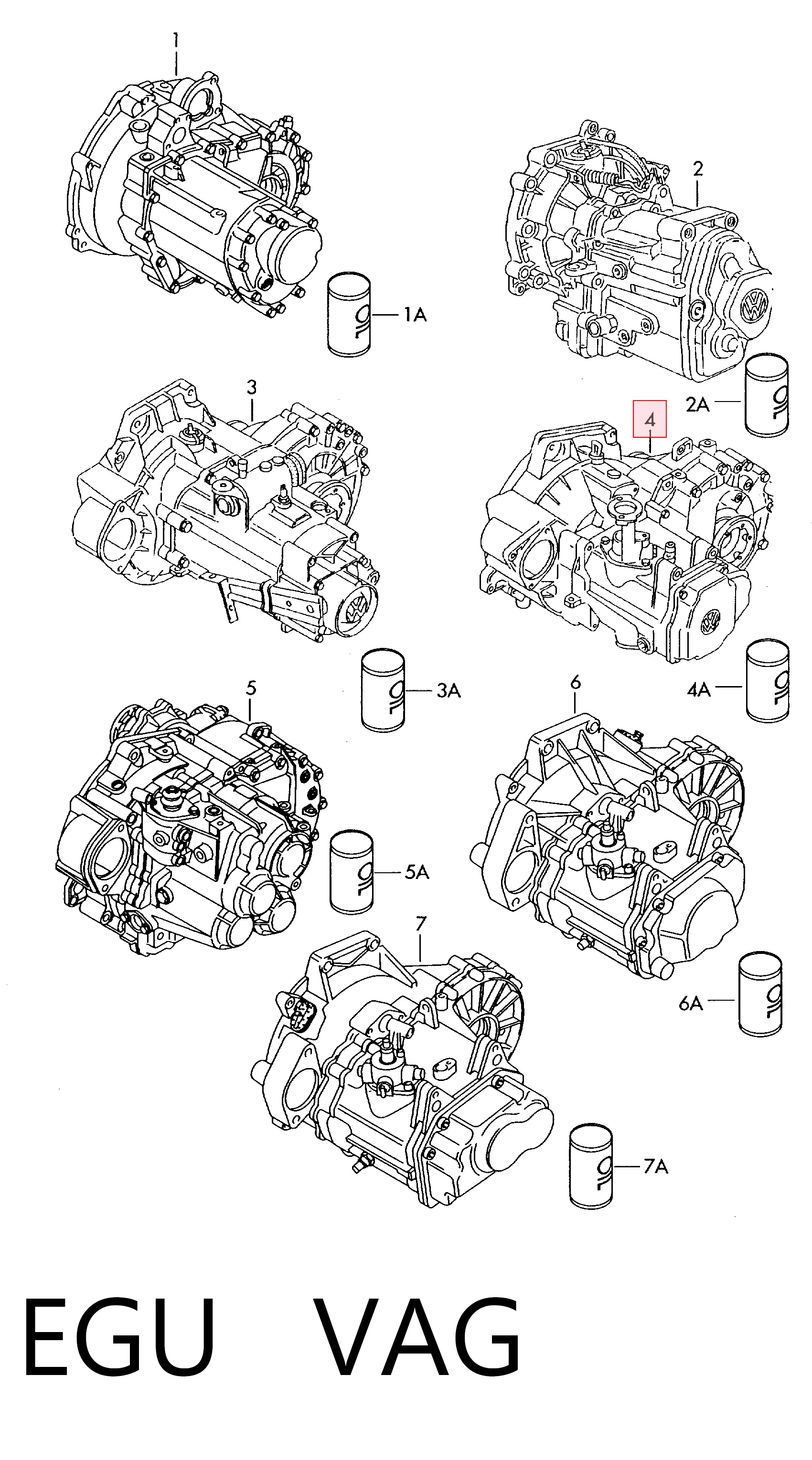 EGU VAG Transimisión manual