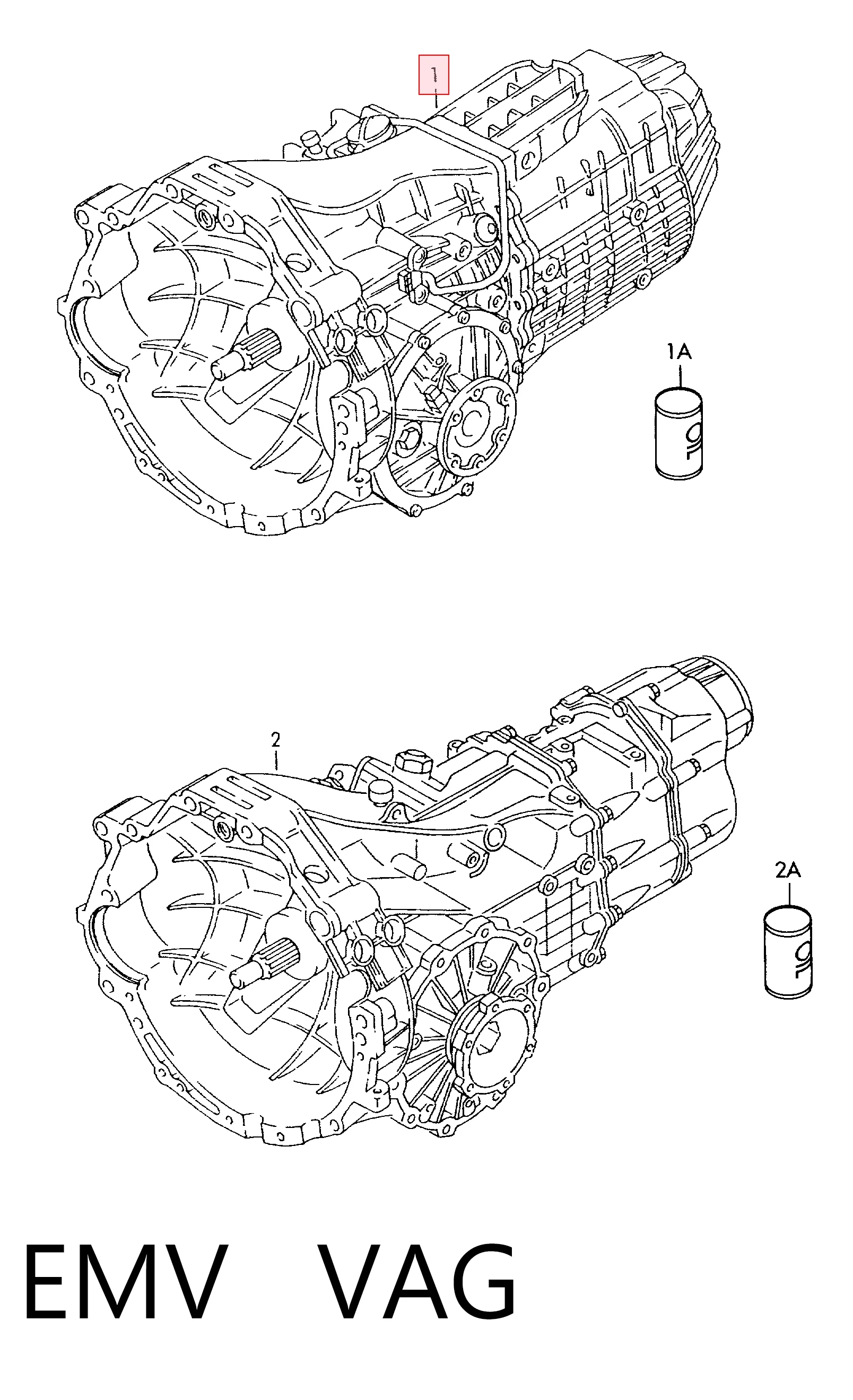 EMV VAG Transimisión manual