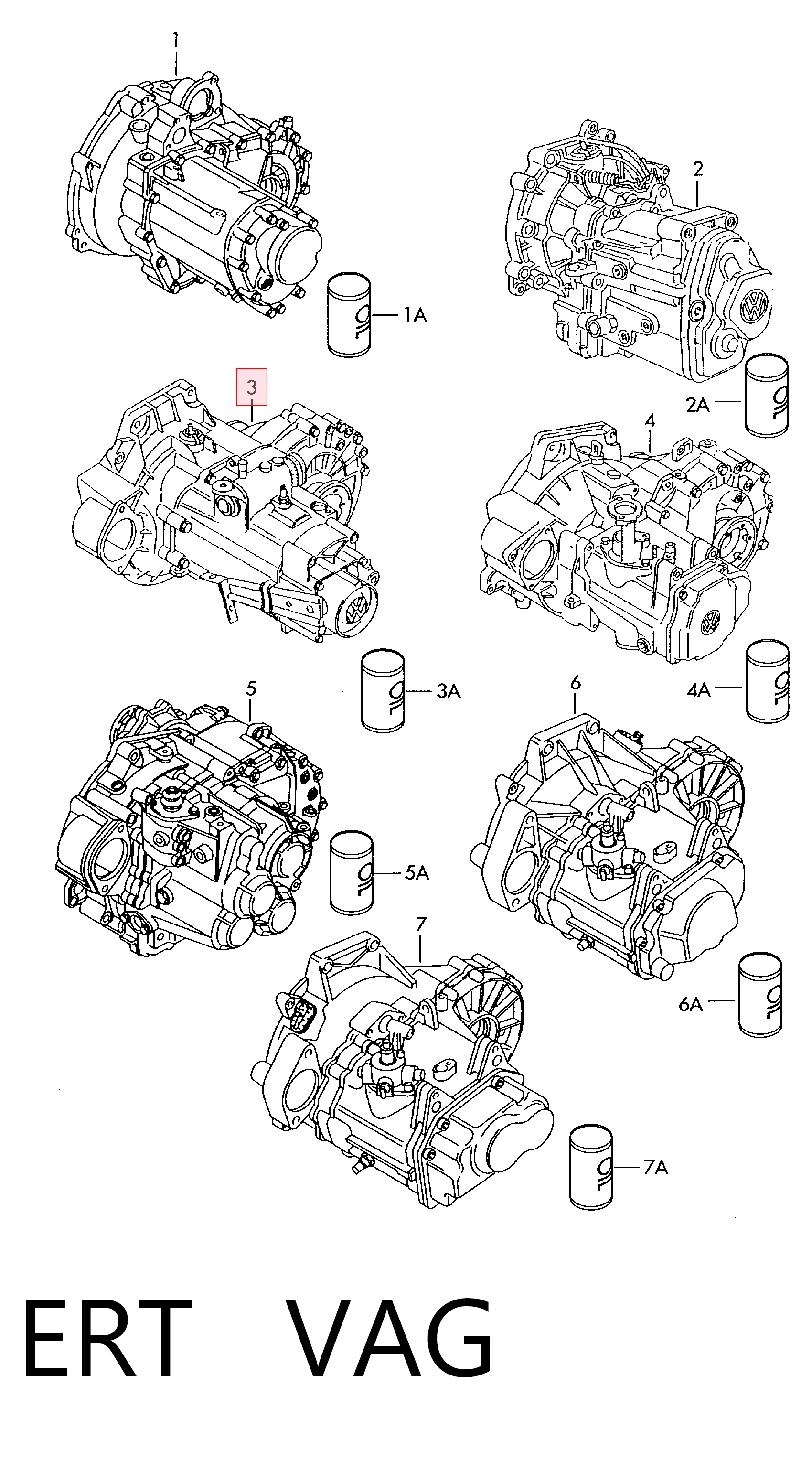 ERT VAG Transimisión manual