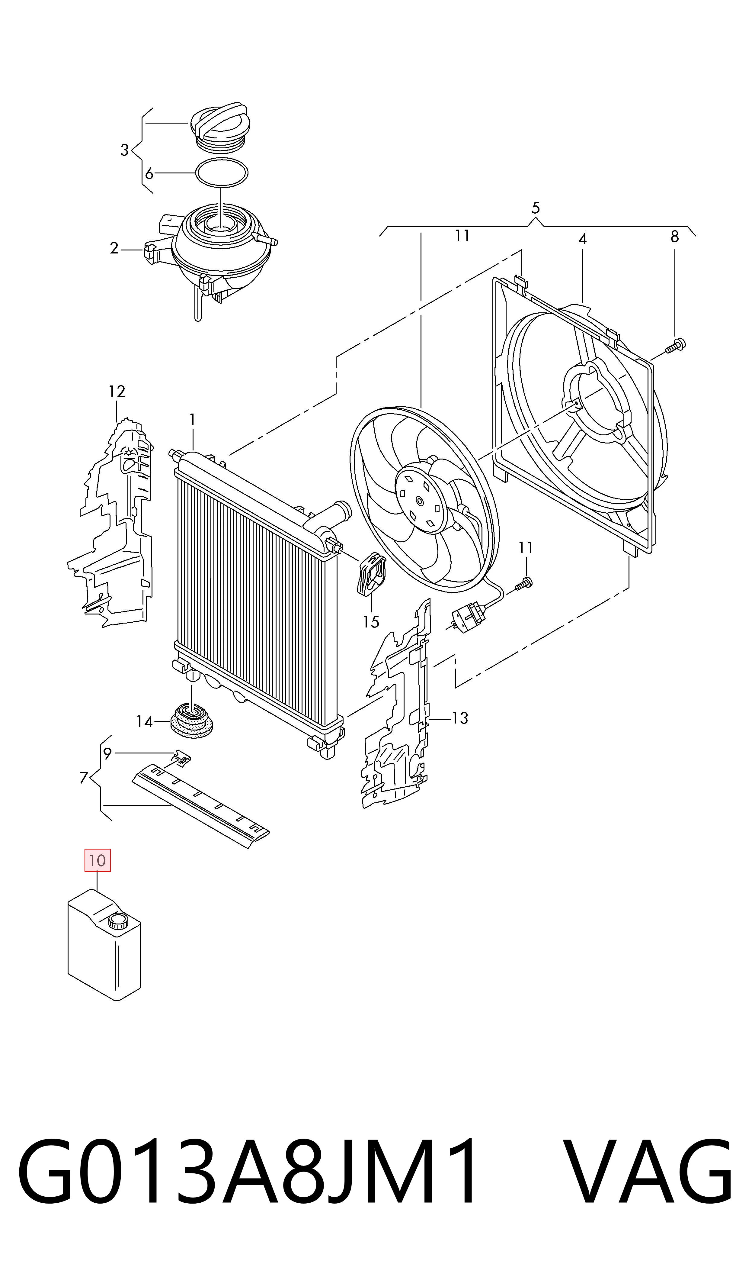 G013A8JM1 VAG Refrigerante