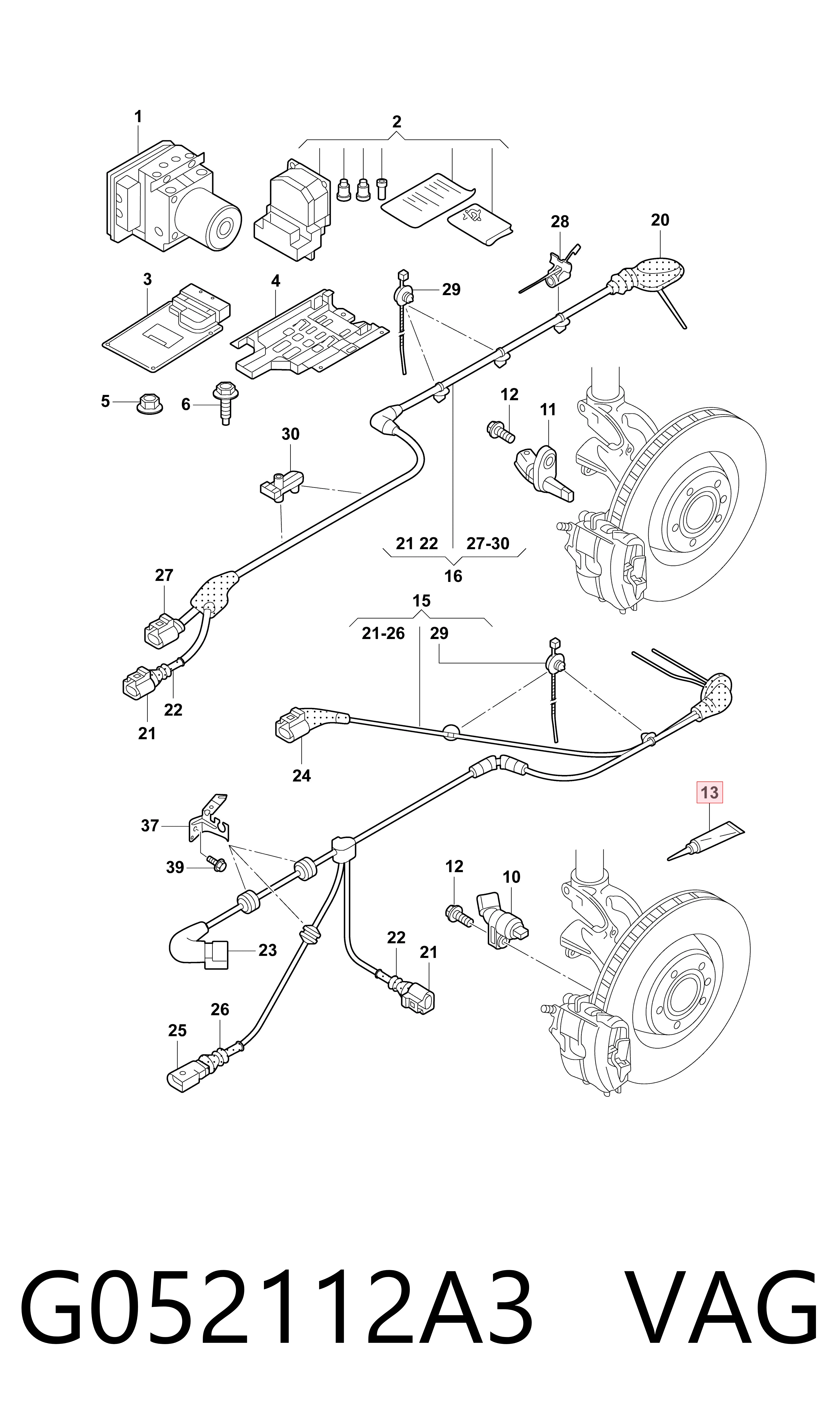 G052112A3 VAG Sellador de escape