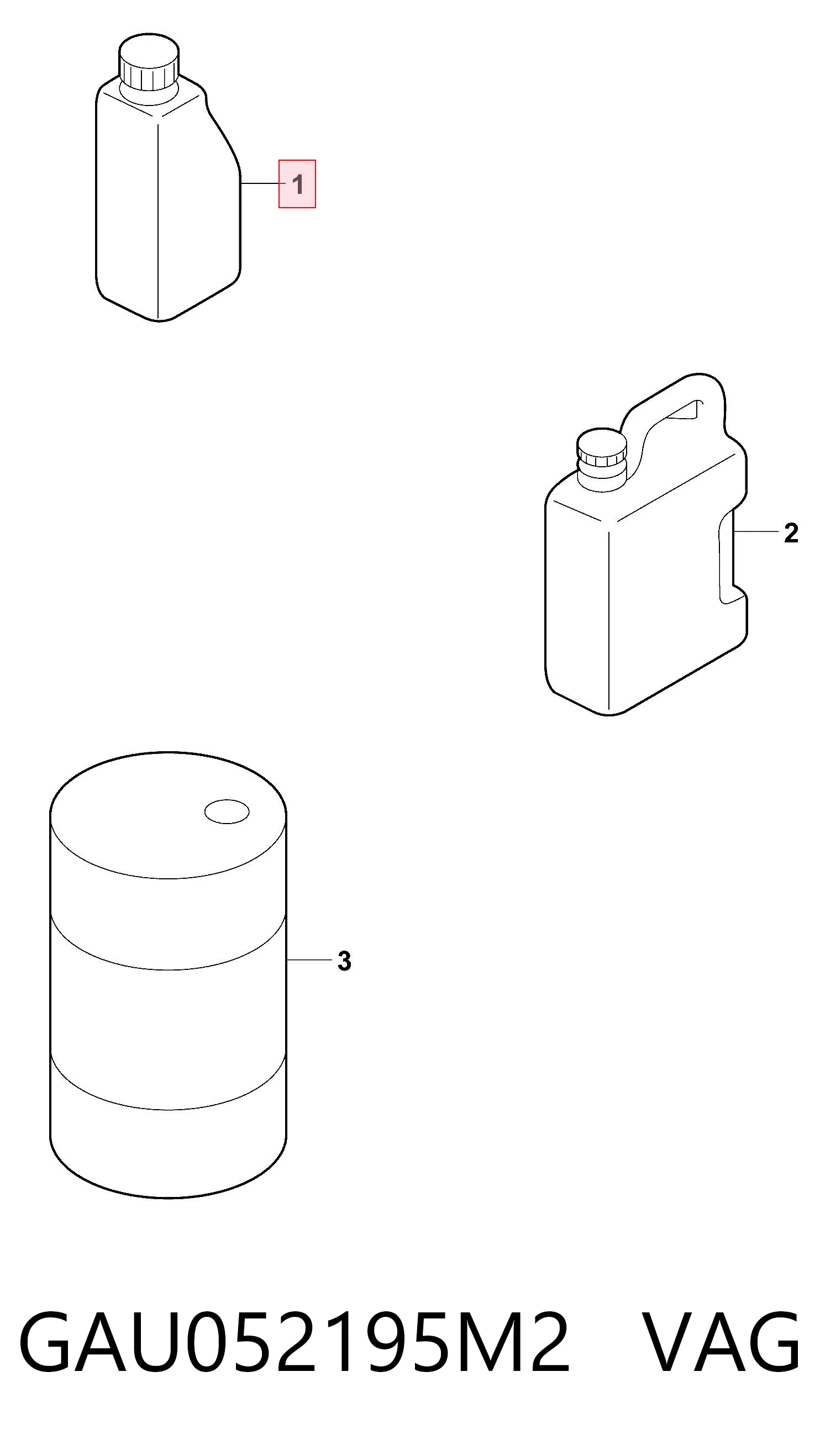 Aceite de motor VAG GAU052195M2