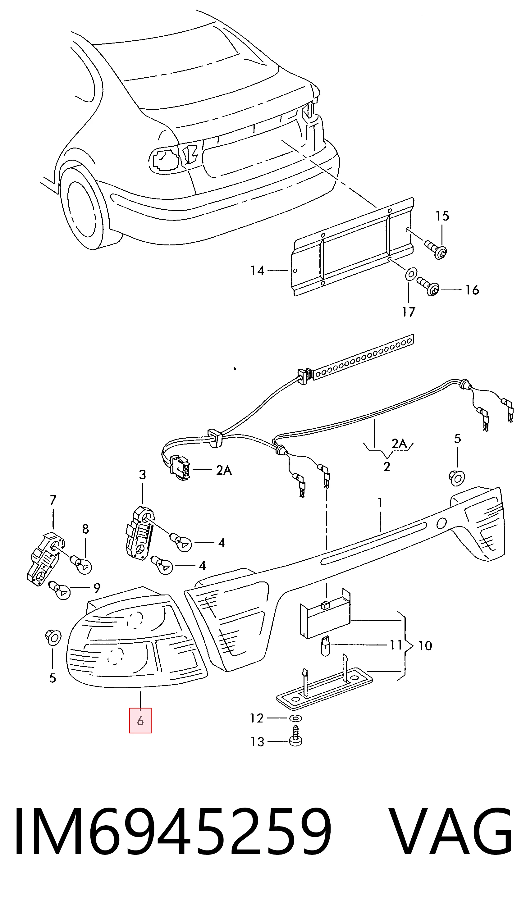Comprar Piloto trasero derecho Seat Toledo II 1M2