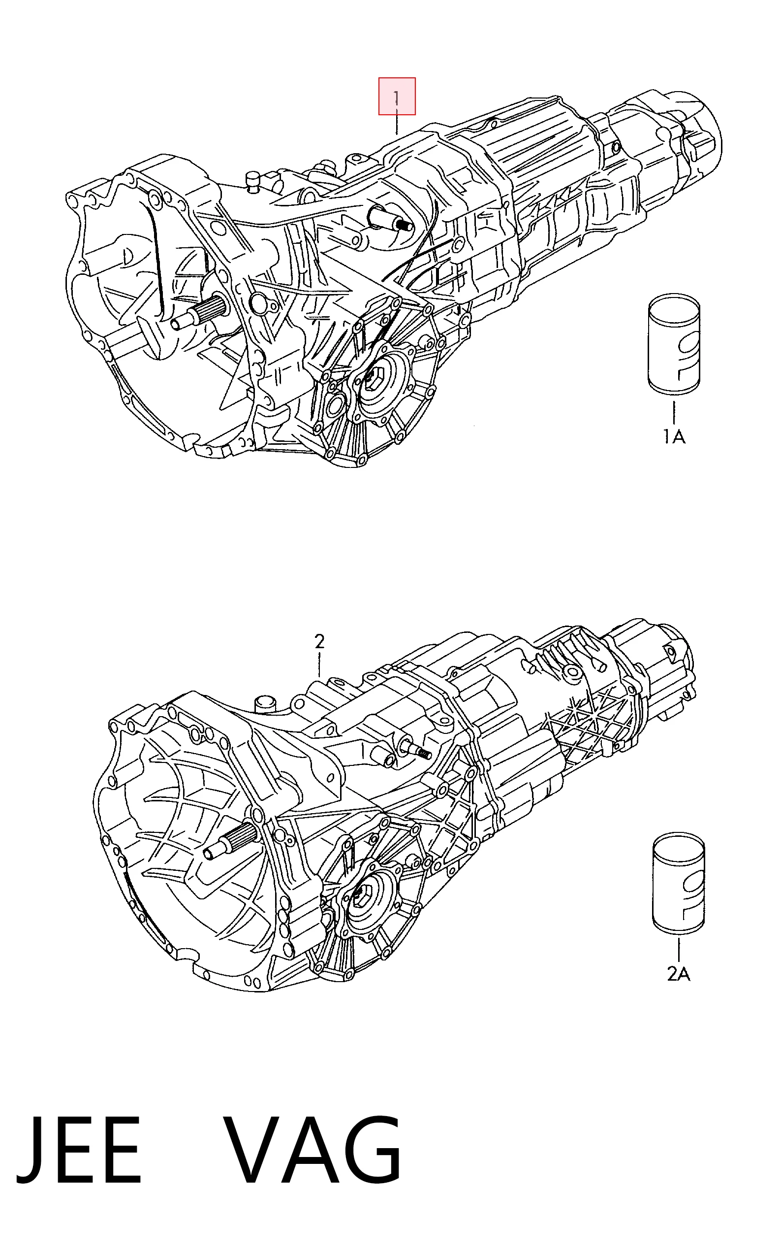 JEE VAG Transimisión manual