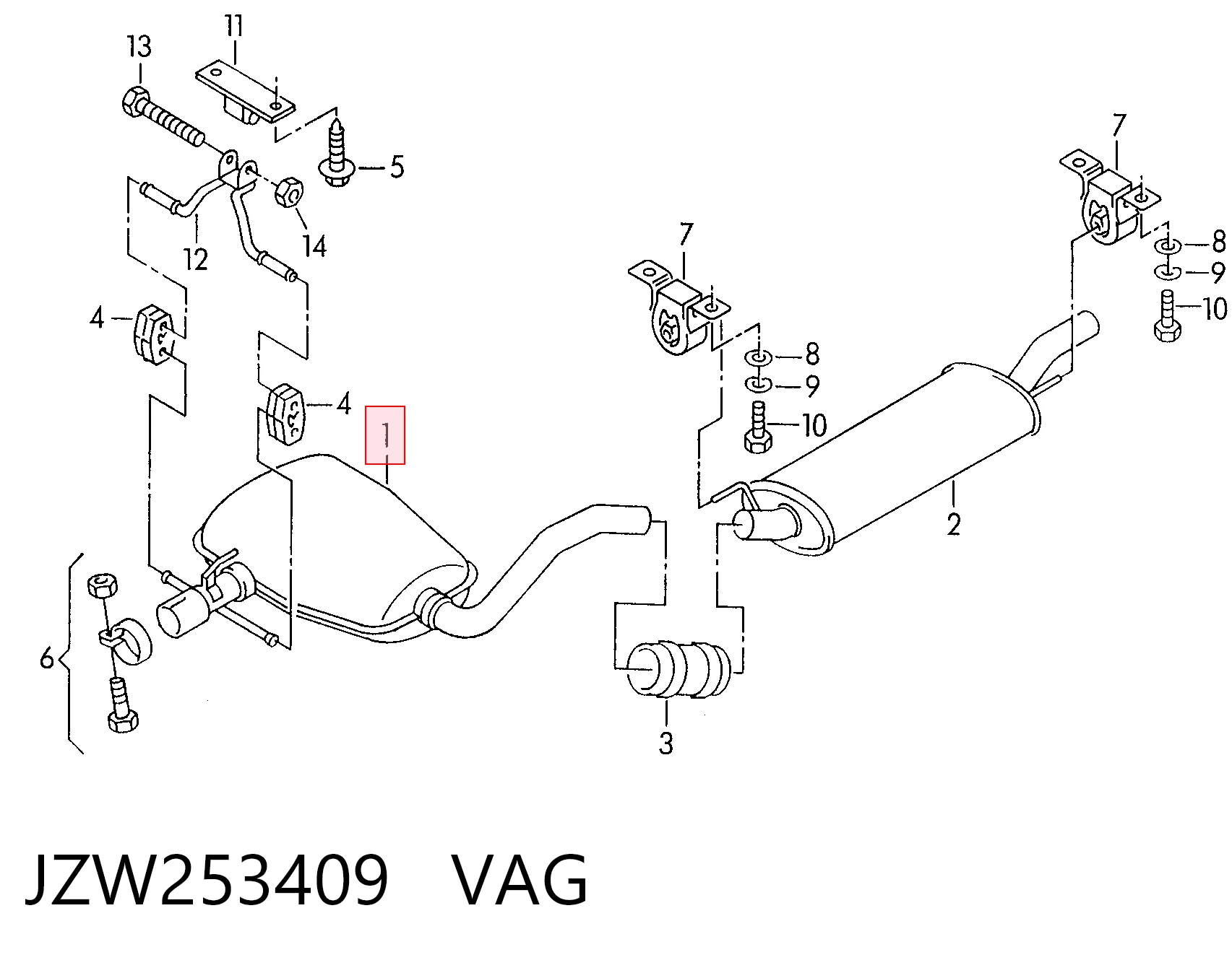 JZW253409 VAG