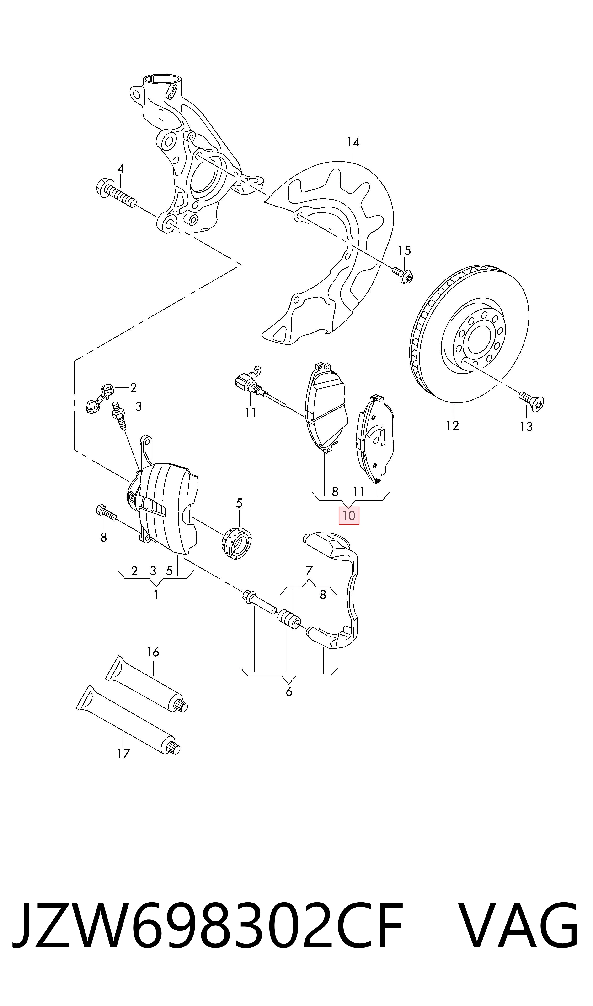 JZW698302CF VAG