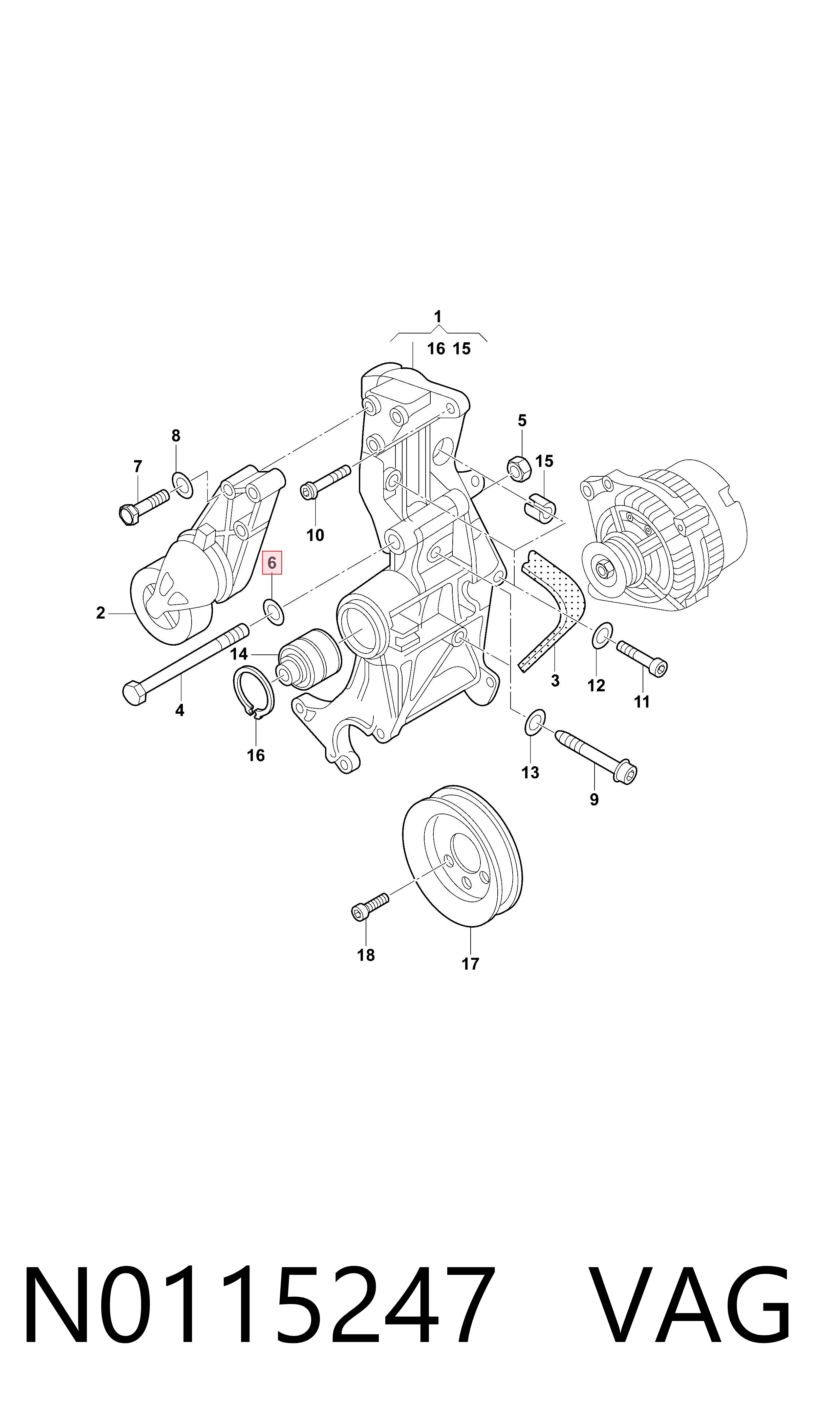  VAG N0115247 precio, desde 0,36 EUR