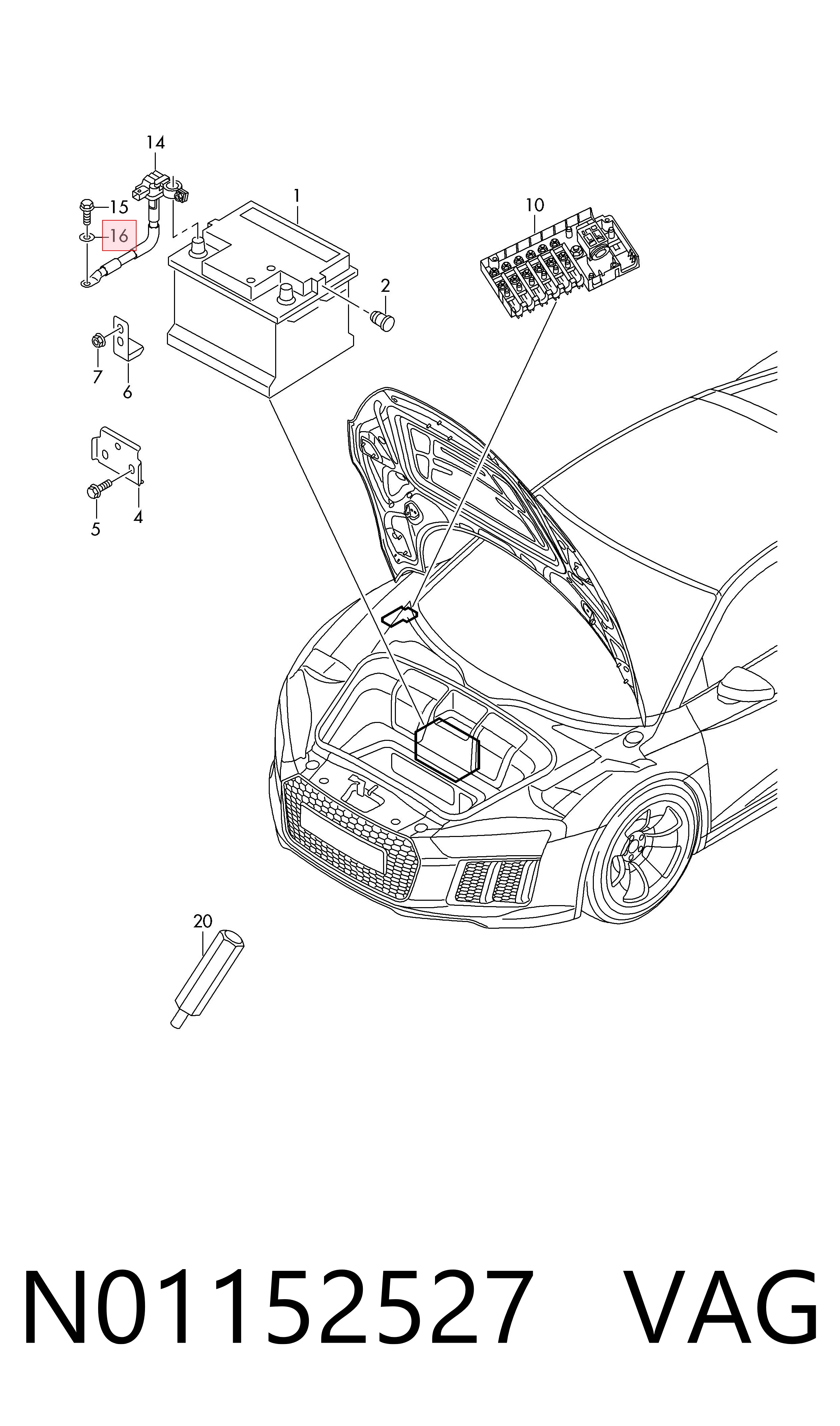 N01152527 VAG Kit correa de distribución