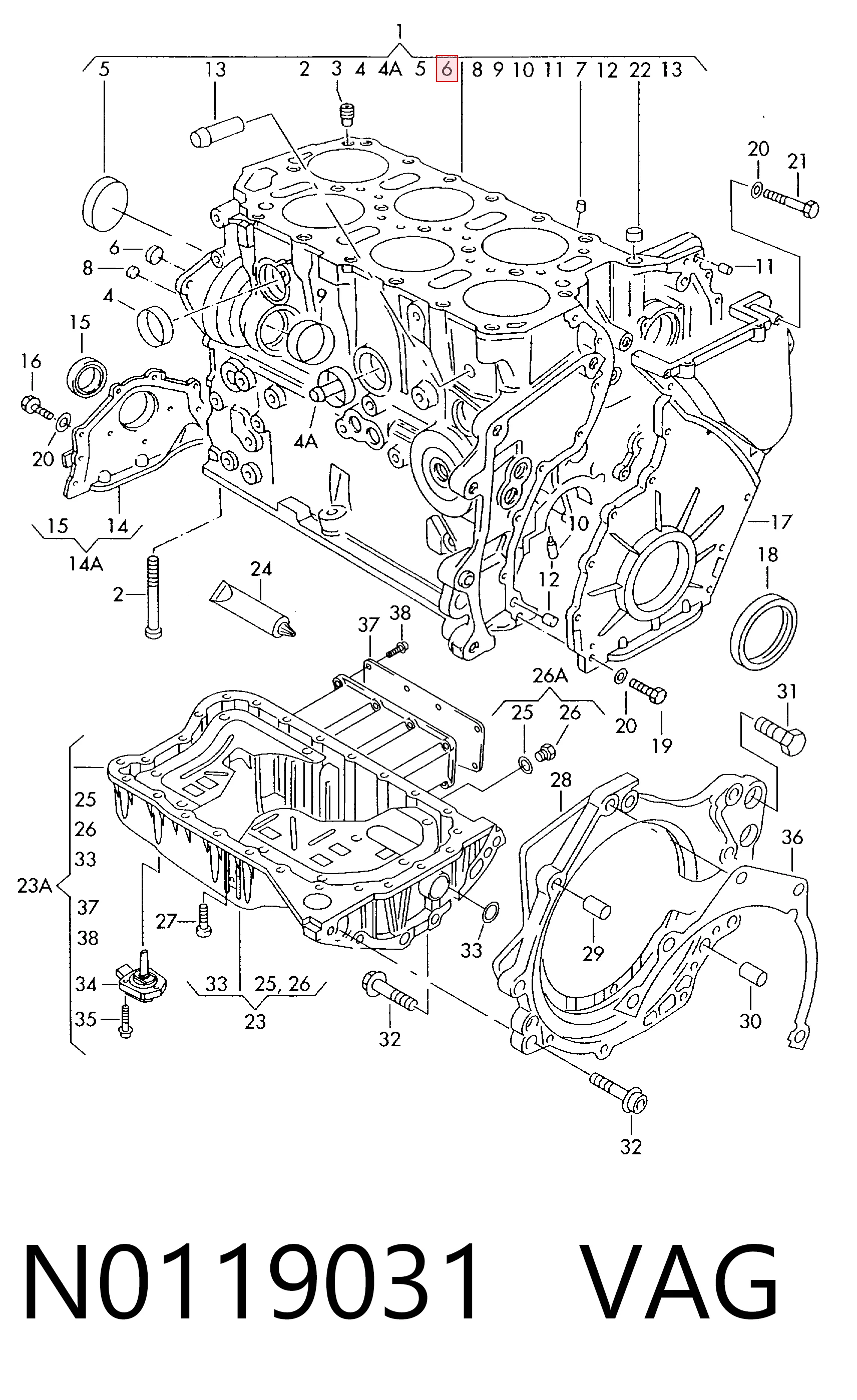 Tapa de cilindro Volkswagen Passat B3, B4 familiar (3A5, 351, 315) (1988 - 1997) precio, desde 0,78 EUR