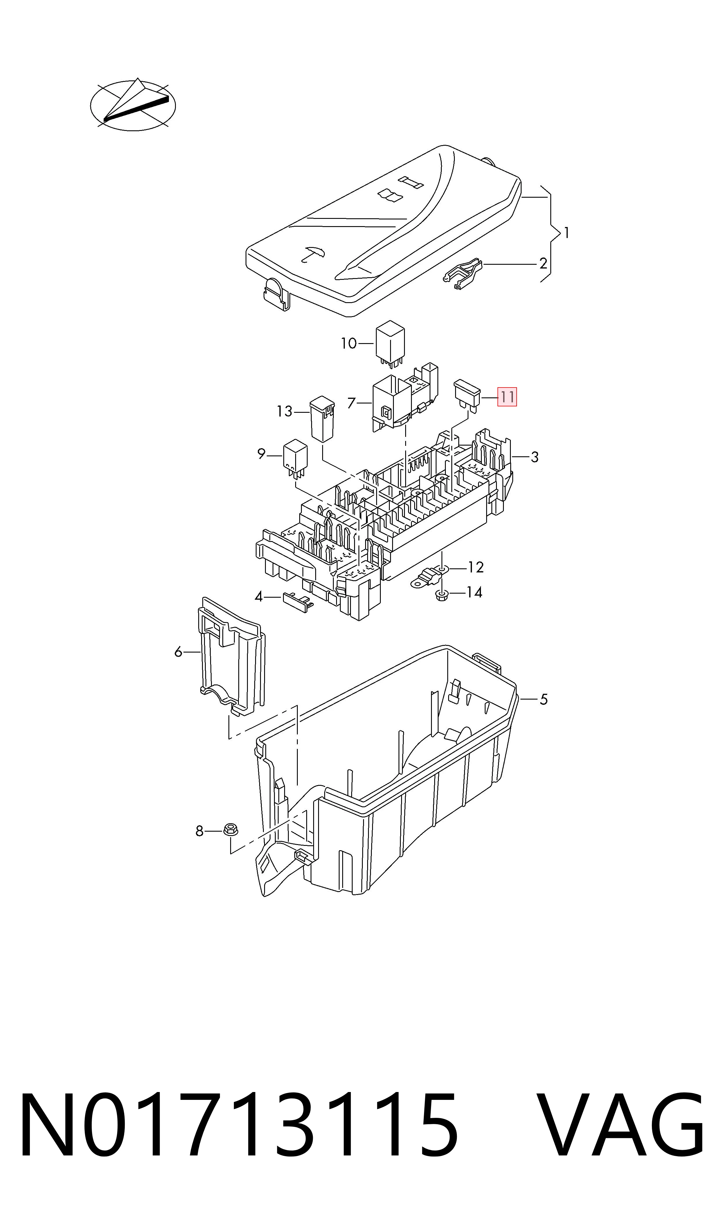 Comprar 604105914 Liebherr Caja de fusibles