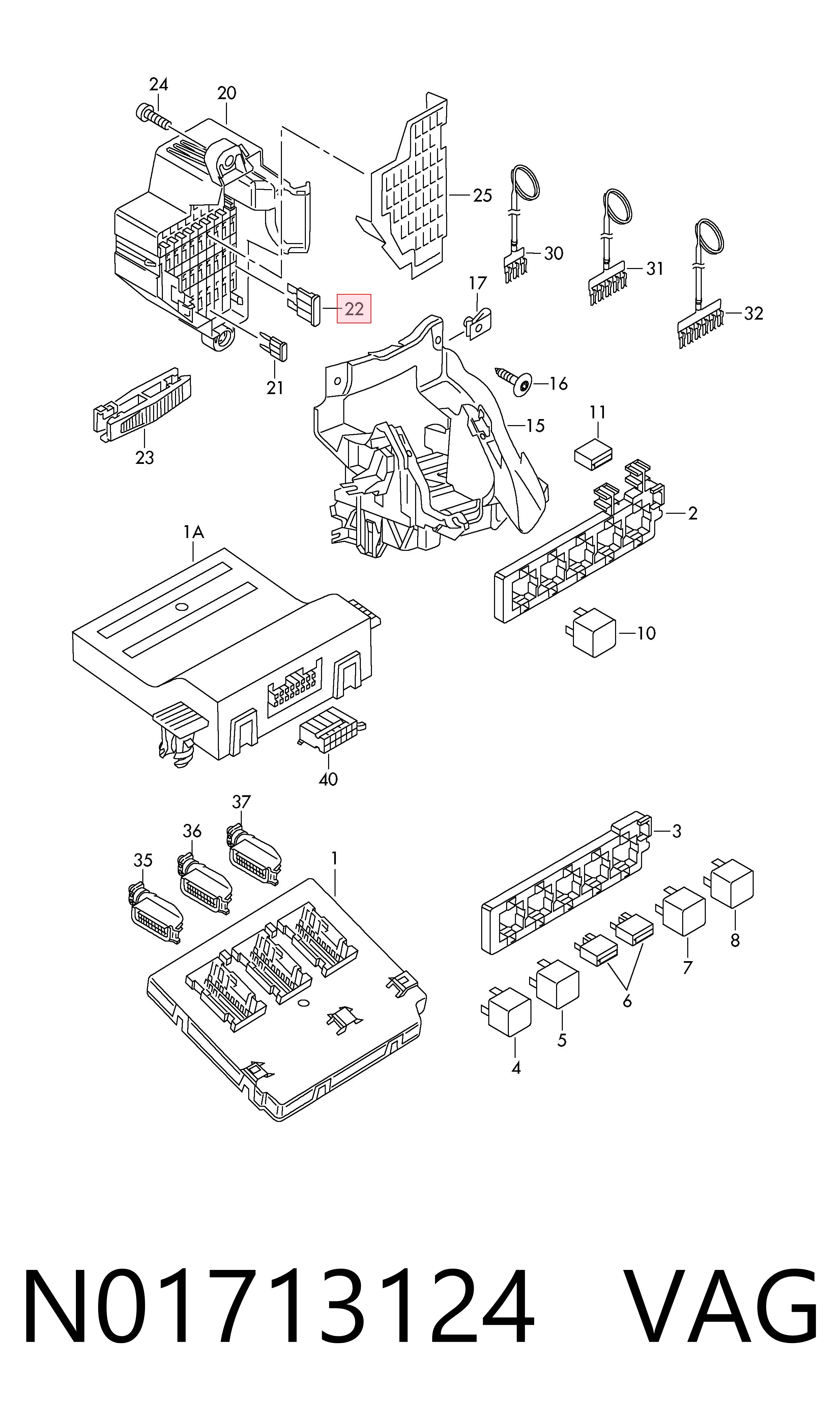 Fusible N01713124 VAG