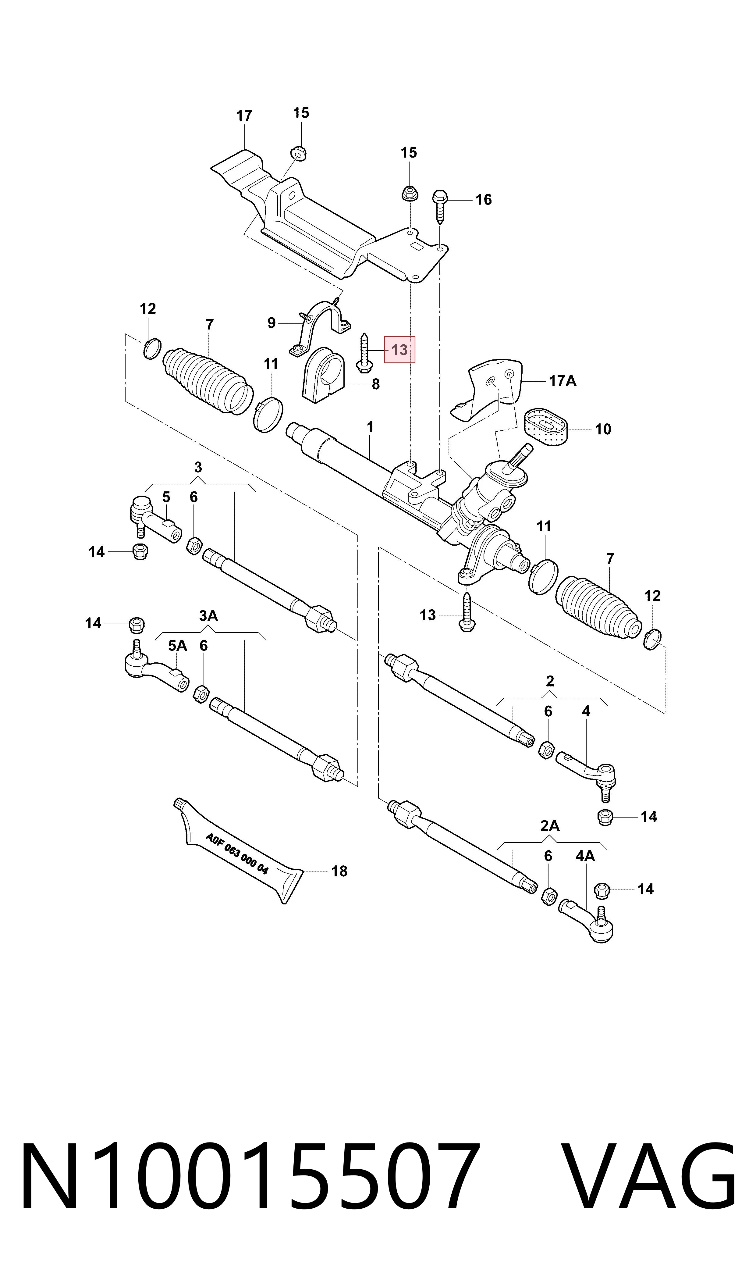 Rodillo tensor correa poli V VAG N10015507 precio, desde 14,74 EUR