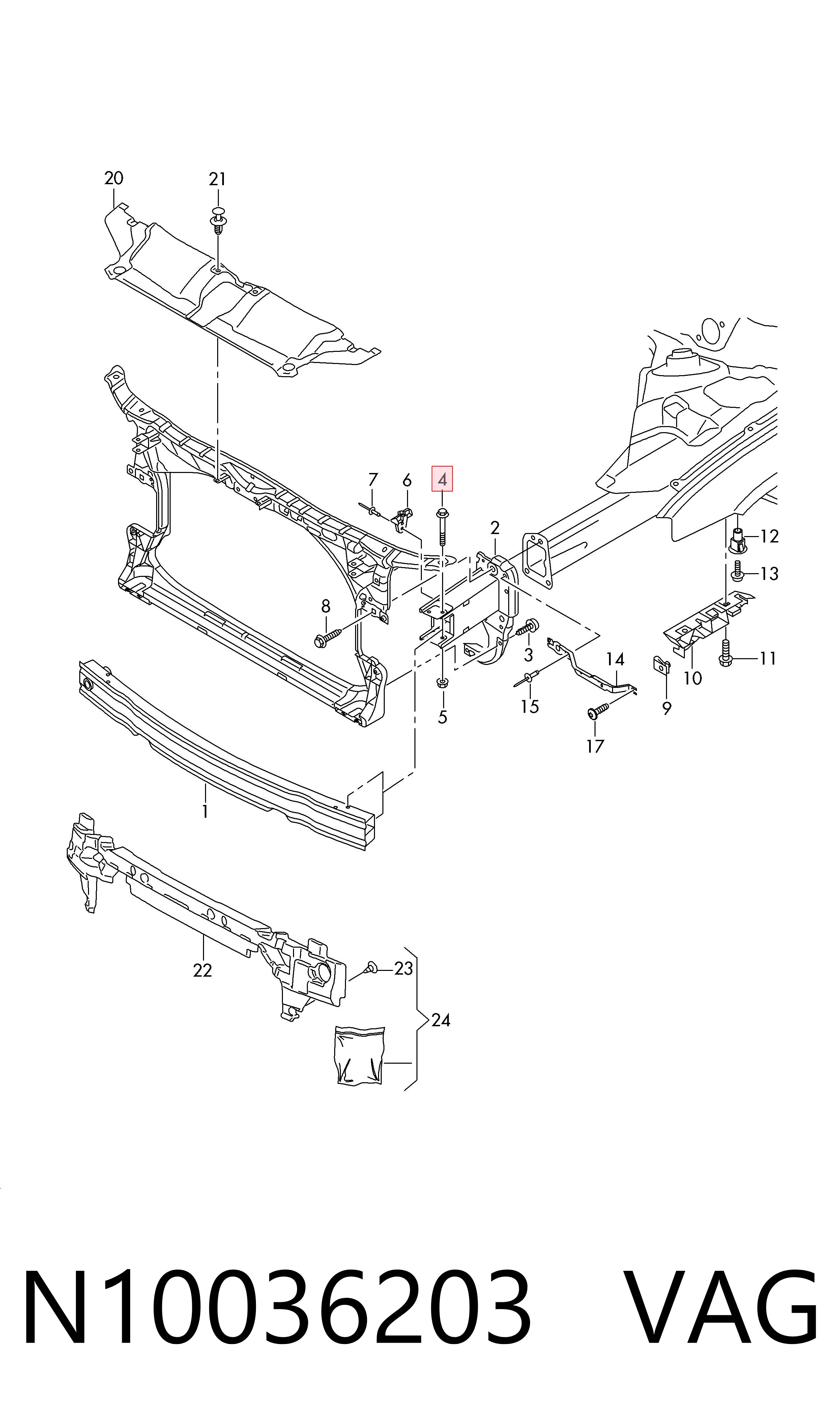 N10036203 VAG Tornillo