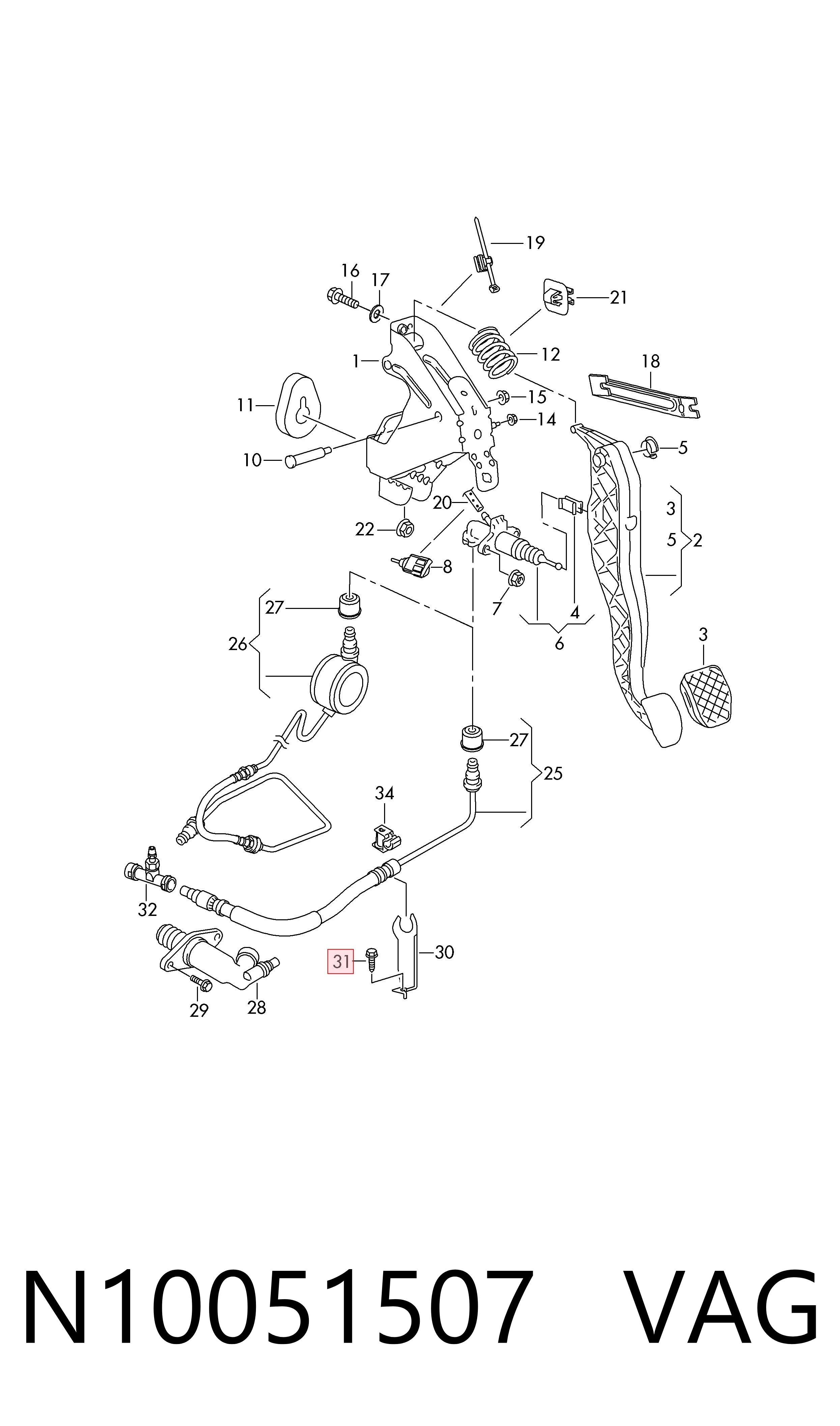  VAG N10051507 precio, desde 1,39 EUR