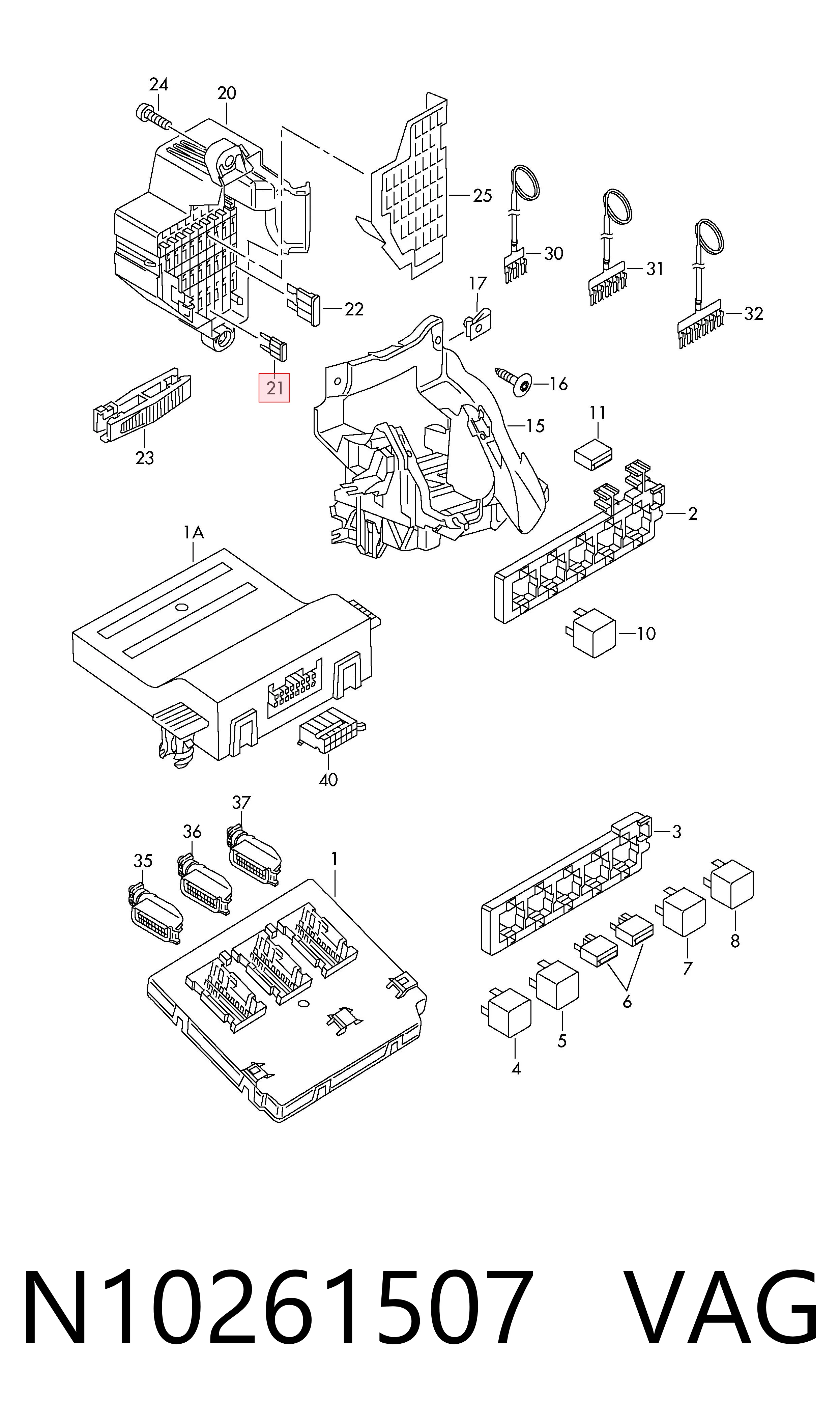 Caja de reles Renault (RVI) 7703297155 precio, desde 1,15 EUR