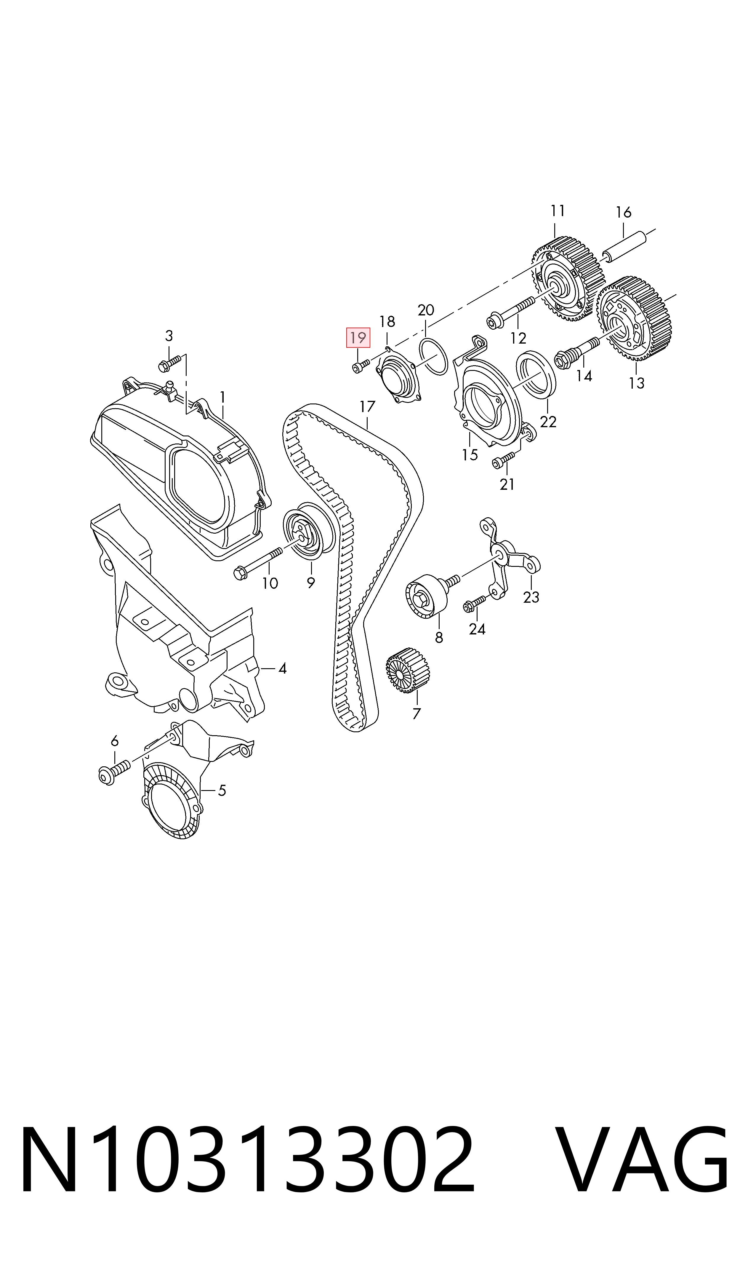  VAG N10313302 precio, desde 2,24 EUR