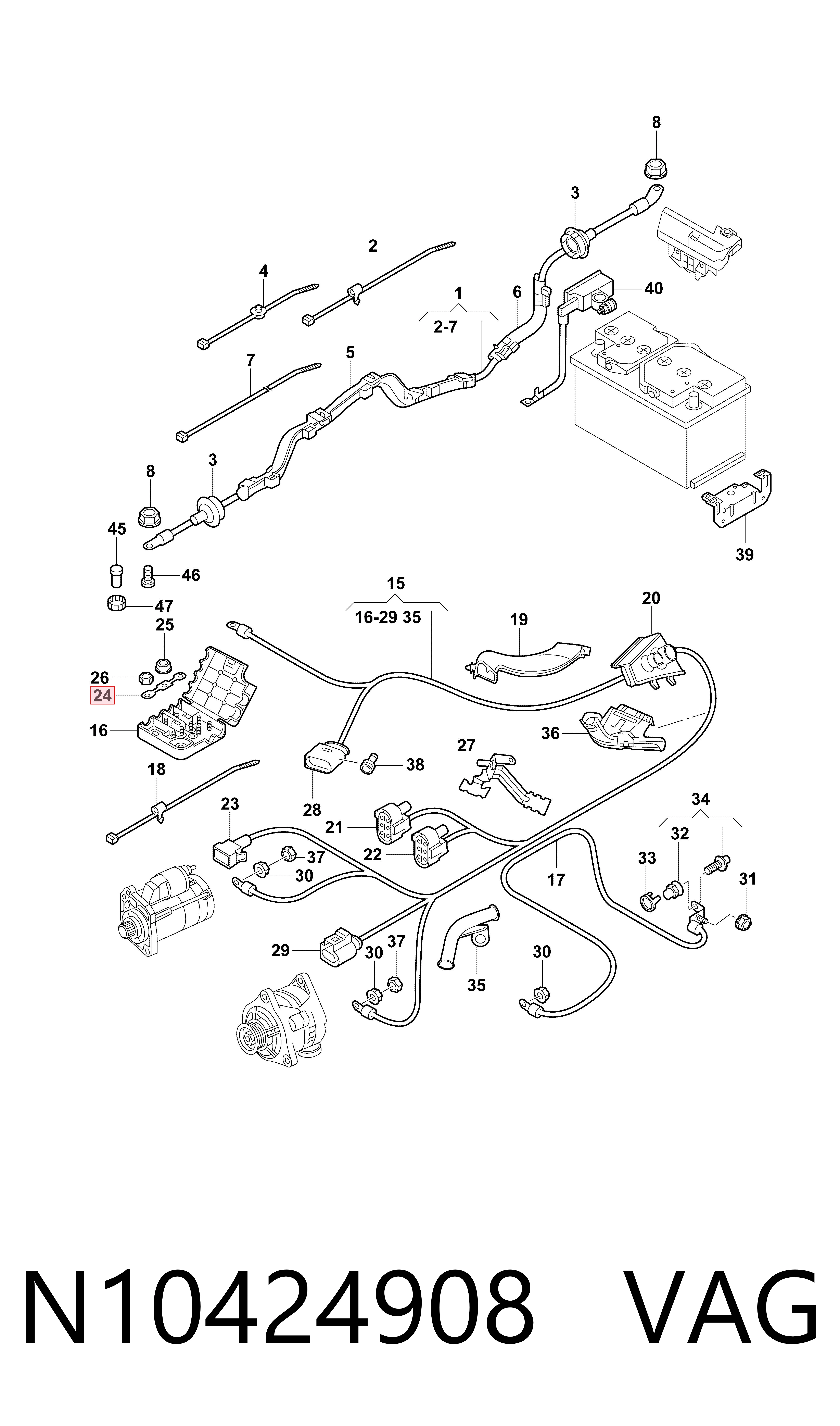N10424908 VAG Fusibles