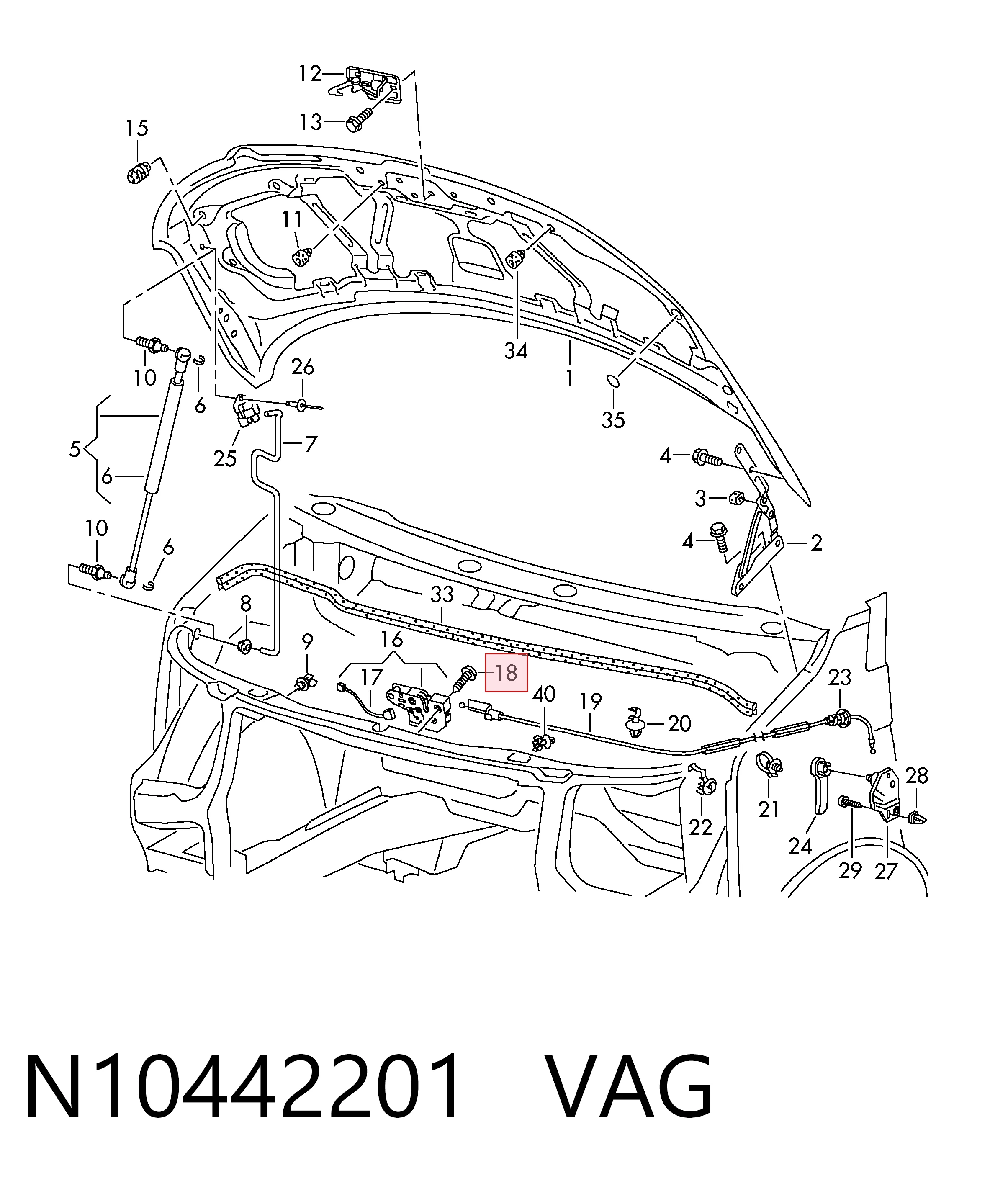  VAG N10442201 precio, desde  